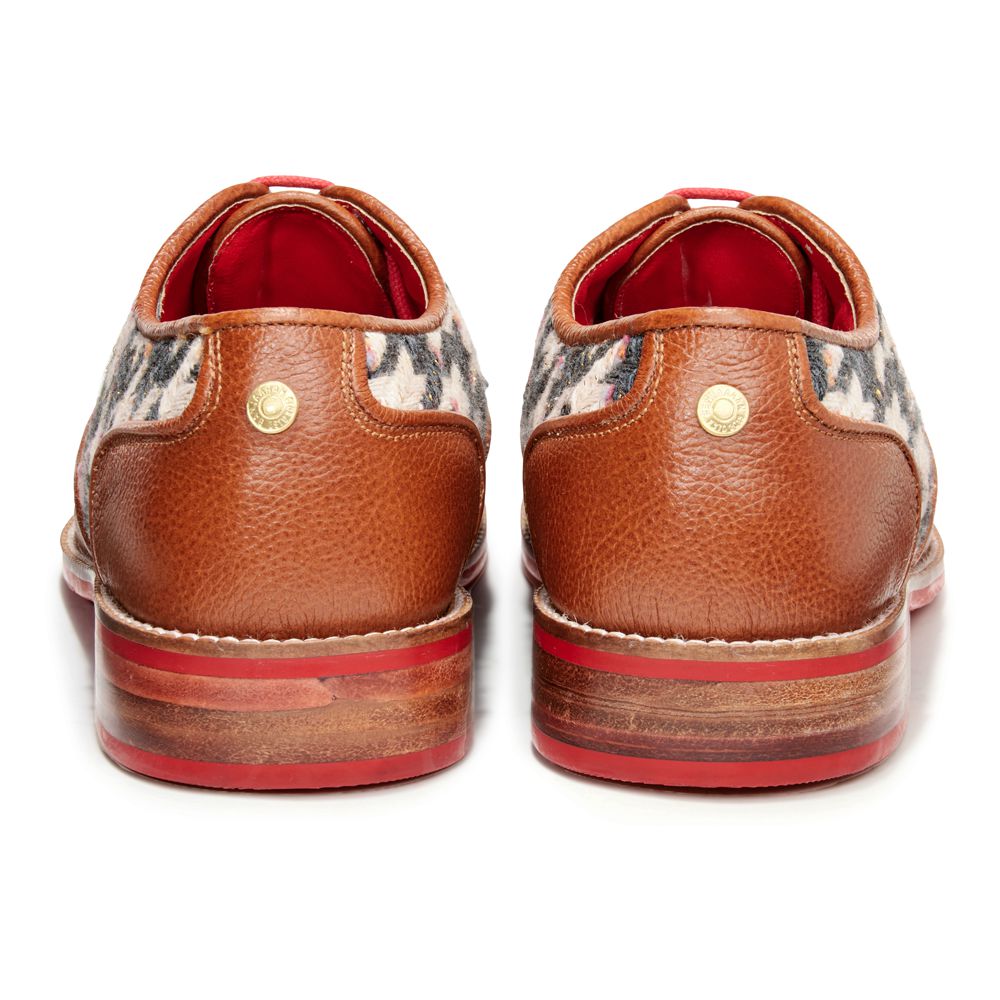 Banjaaran India Tan Houndstooth Brogue for Women (discontinued) - view 4