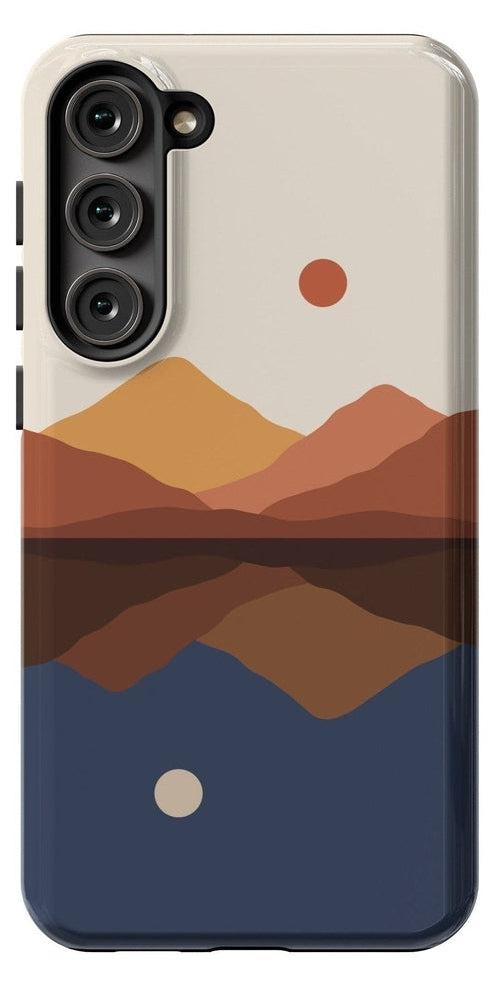 Casetry Opposites Attract | Day & Night Colorblock Mountains Samsung Case - view 2
