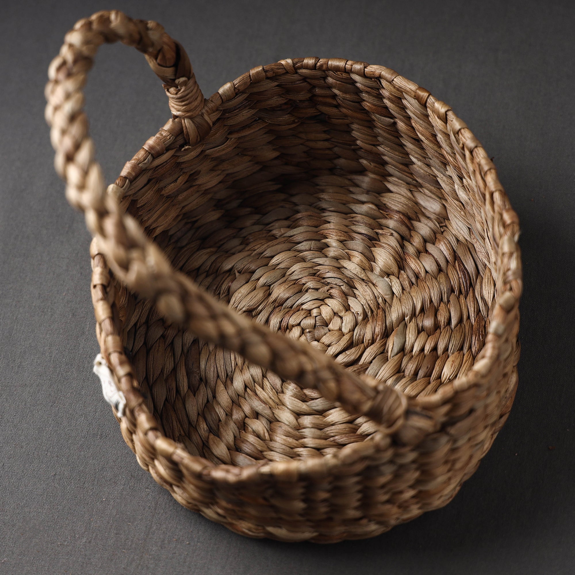 ASAMA Brown - Handcrafted Organic Water Hyacinth Essential Basket - view 4