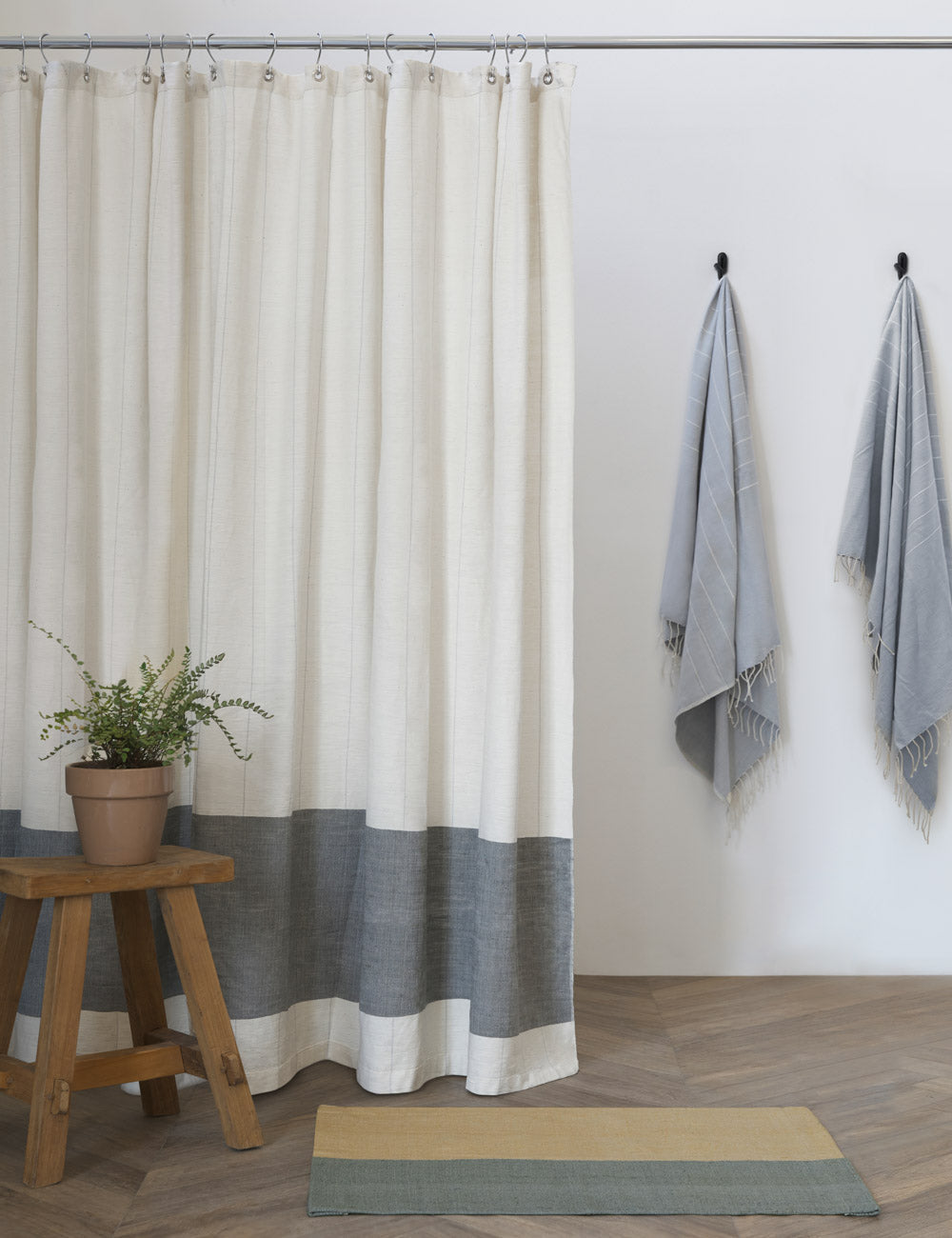Lulu and Georgia Karo Shower Curtain by Bolé Road Textiles - view 2
