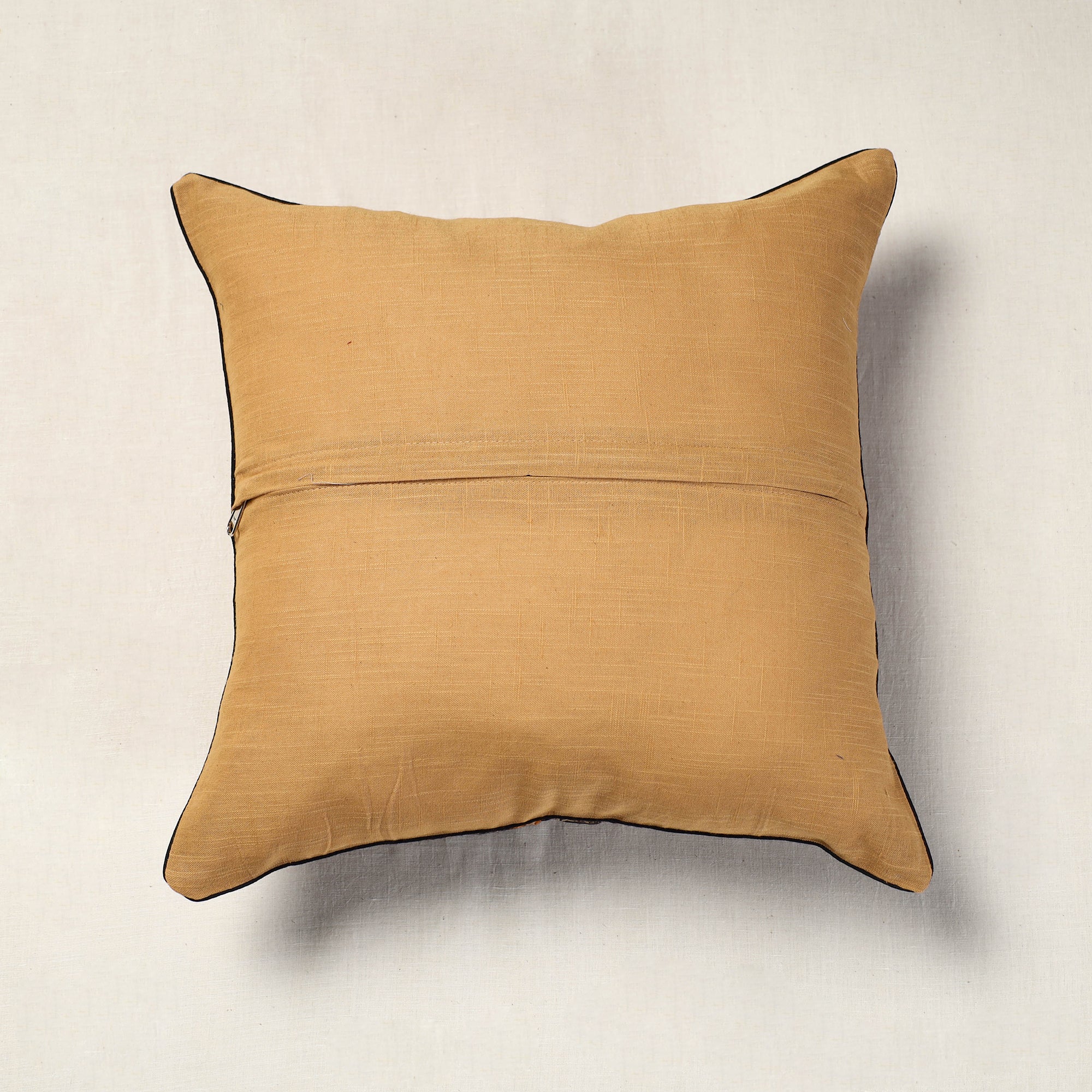 NOORI BAZAR Brown - Hand Batik Printed Cotton Cushion Cover (16 x 16 in) - view 3