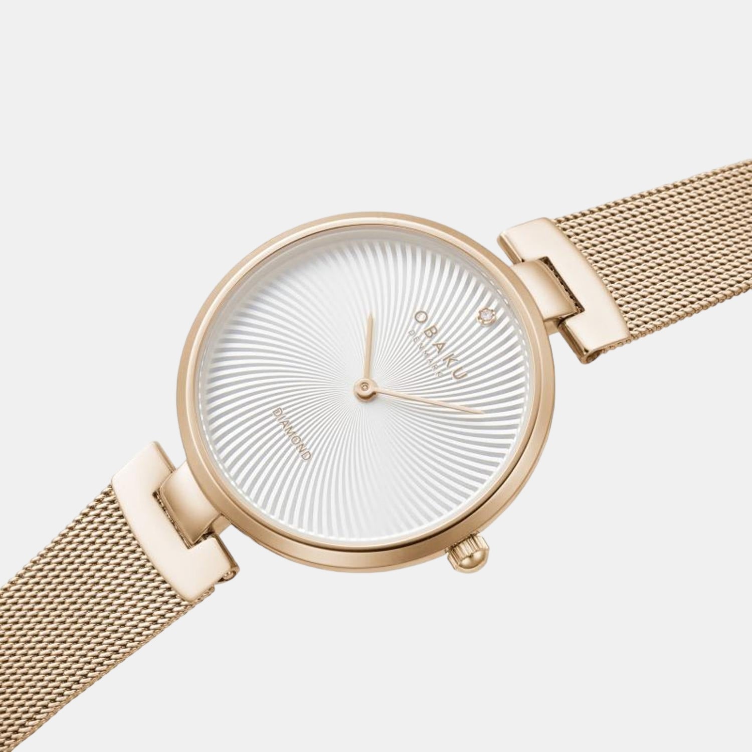 Obaku Diamant Women Quartz White Dial Analog Stainless Steel Watch V256LXVIMV - view 3
