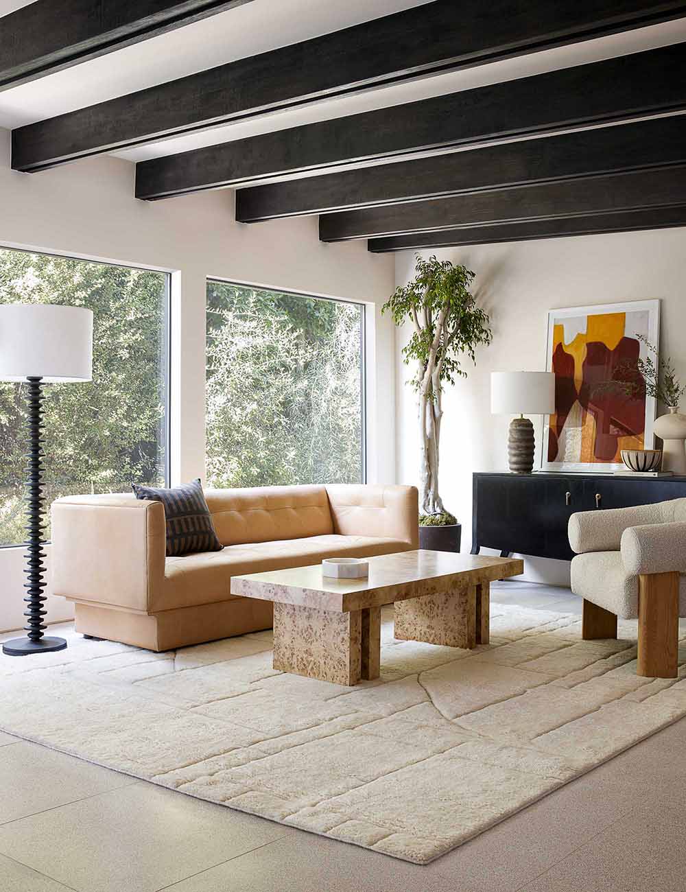 Lulu and Georgia Fishbone Floor Lamp by Regina Andrew - view 5