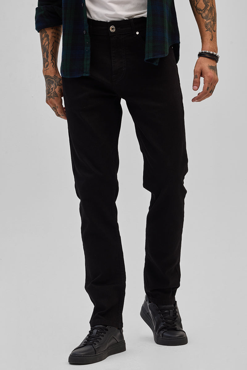 SNITCH Black Slim Fit Jeans - view 4