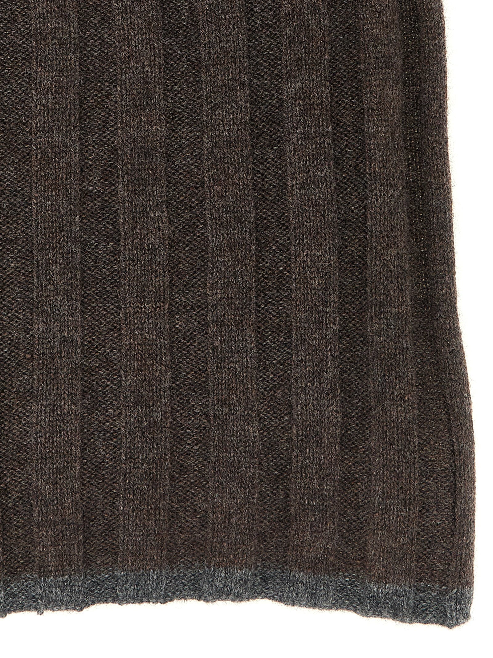 Brunello Cucinelli Ribbed Cashmere Knit Scarf - view 2