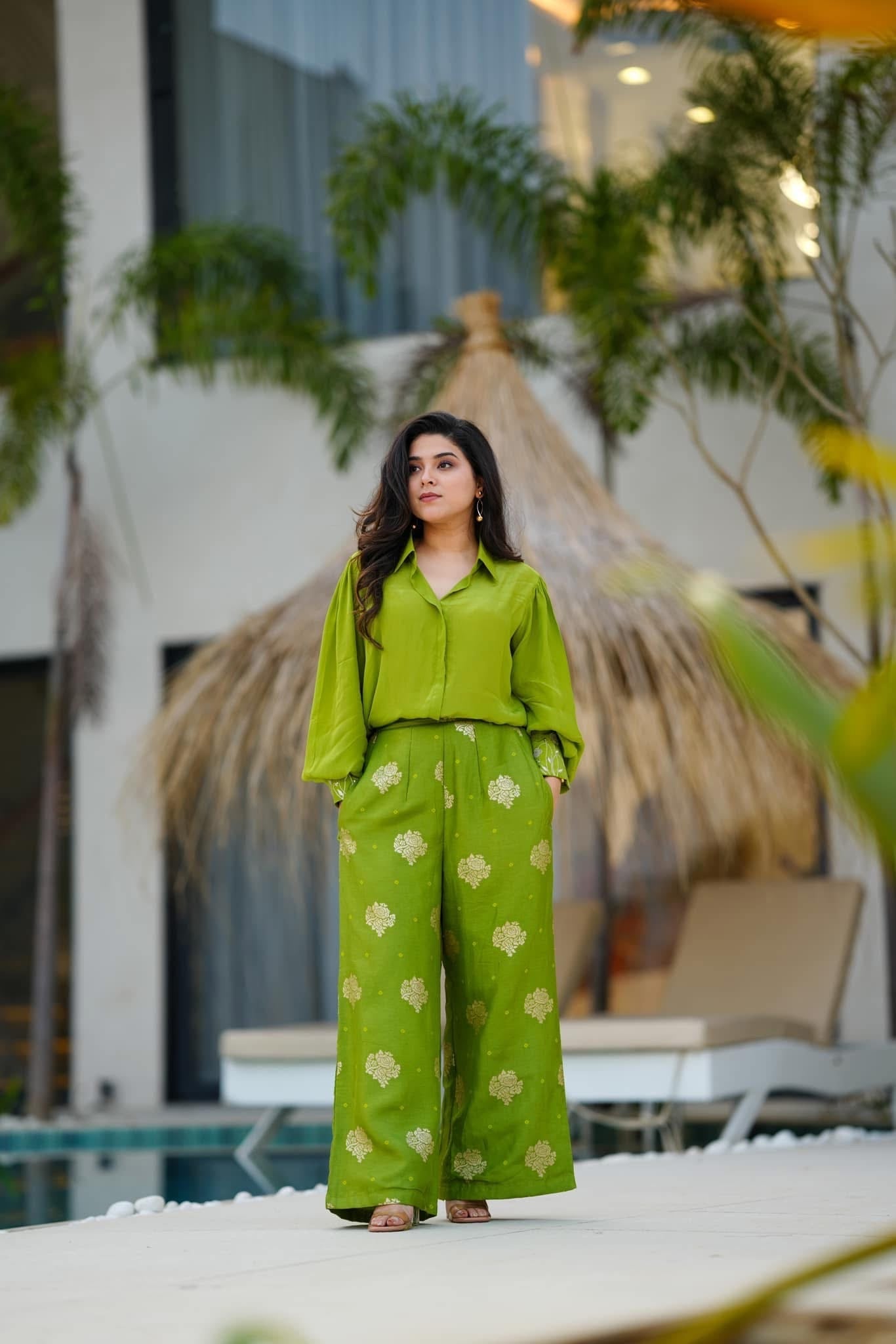 Idaho-o Edge pine green co-ord set