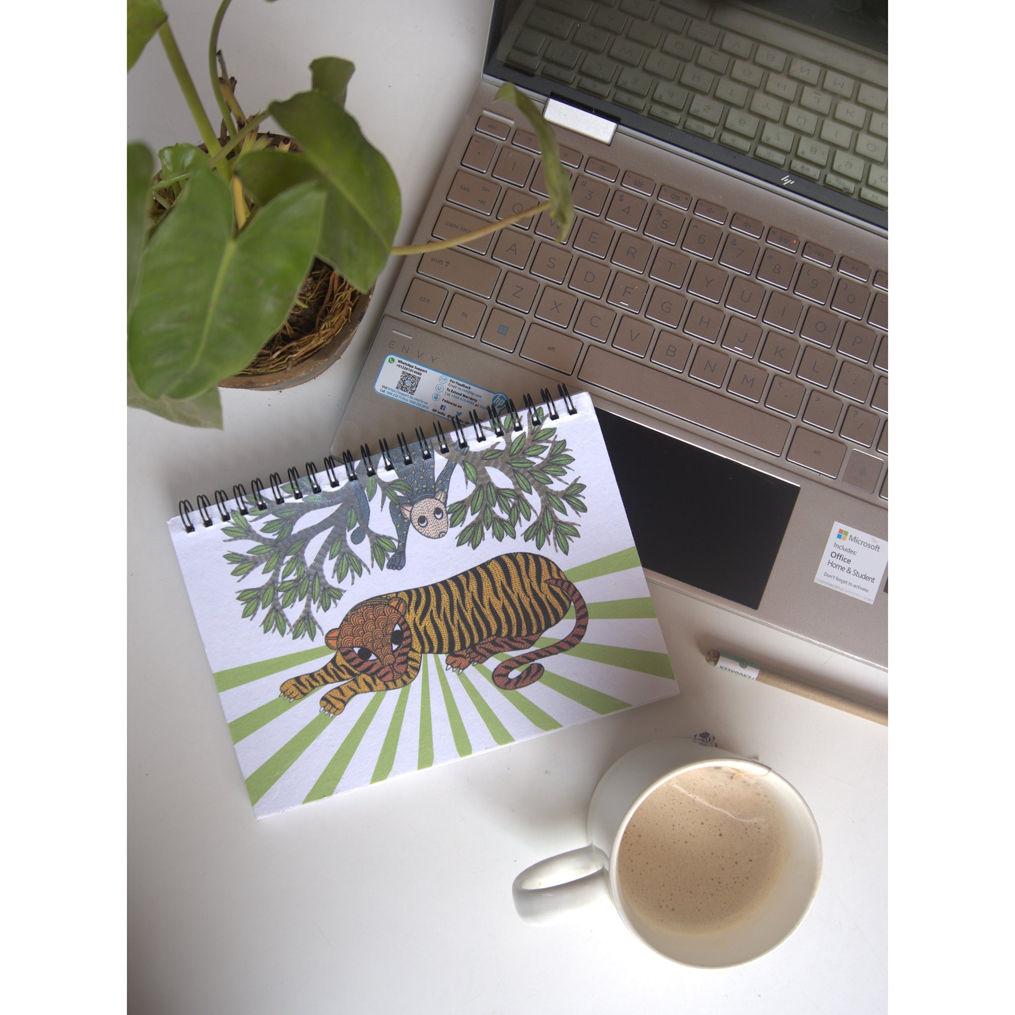 EKIBEKI Baagh Bandar Spiral Sketchpad