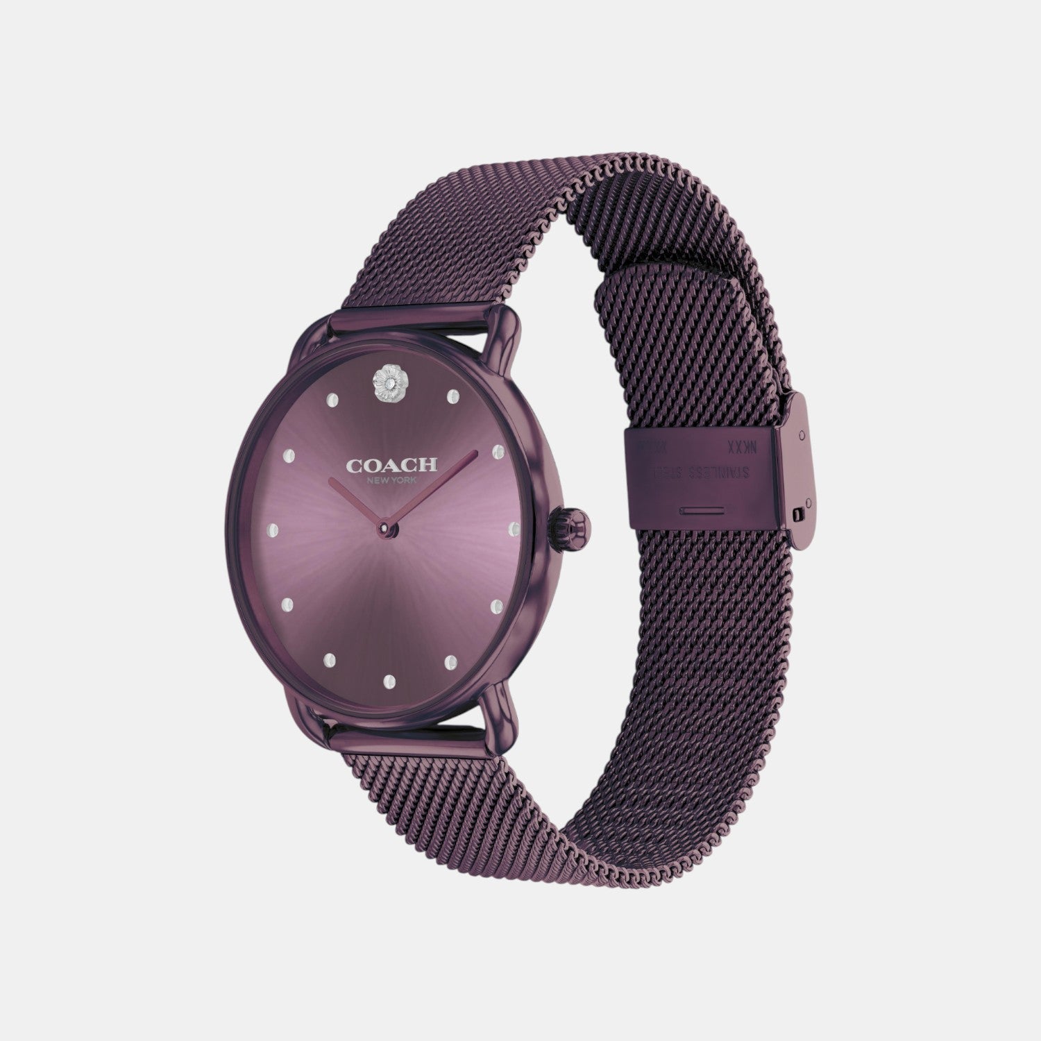 Coach Elliot Women Quartz Purple Dial Analog Stainless Steel Watch 14504211 - view 2
