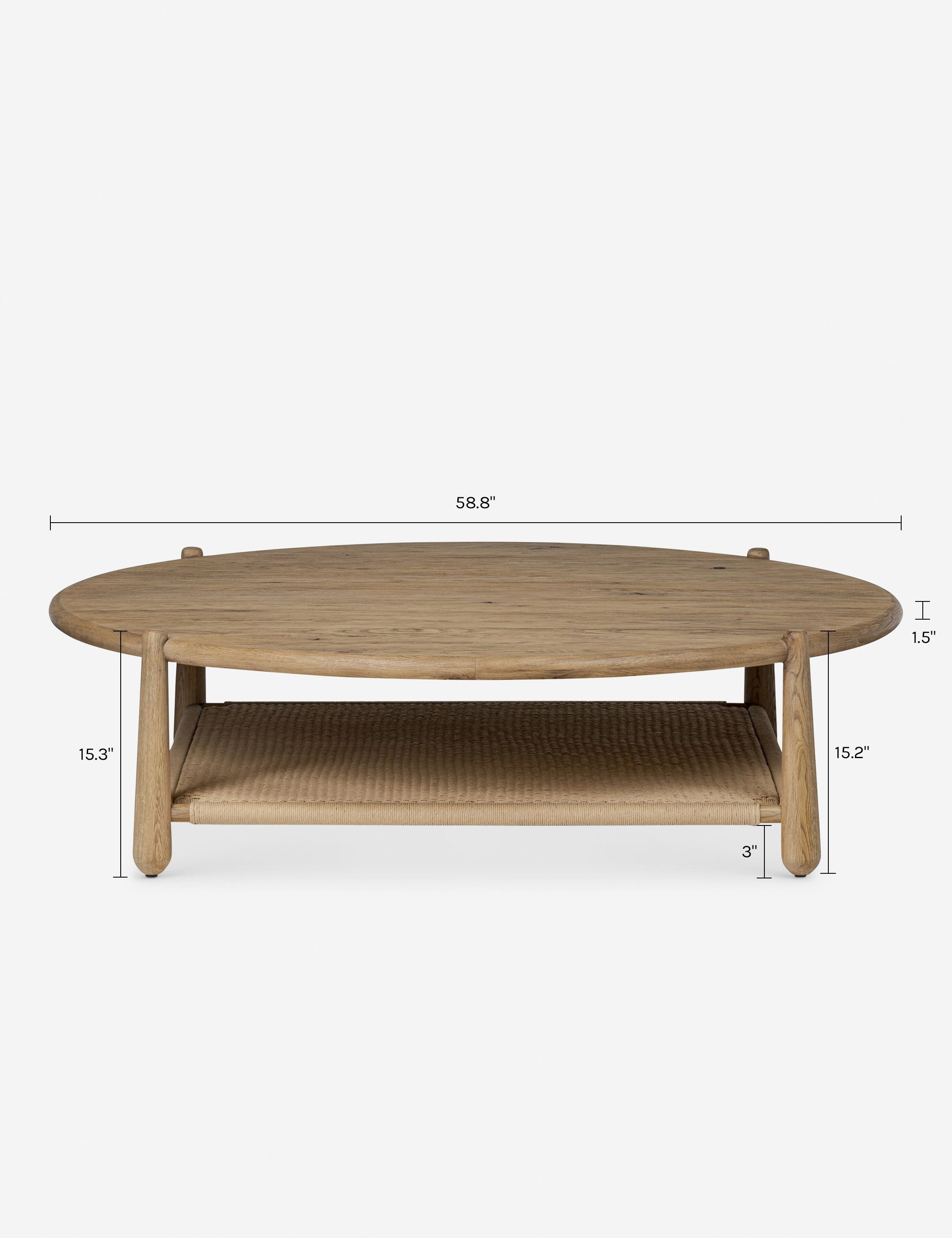 Lulu and Georgia Salvador Round Coffee Table by Amber Lewis x Four Hands - view 14