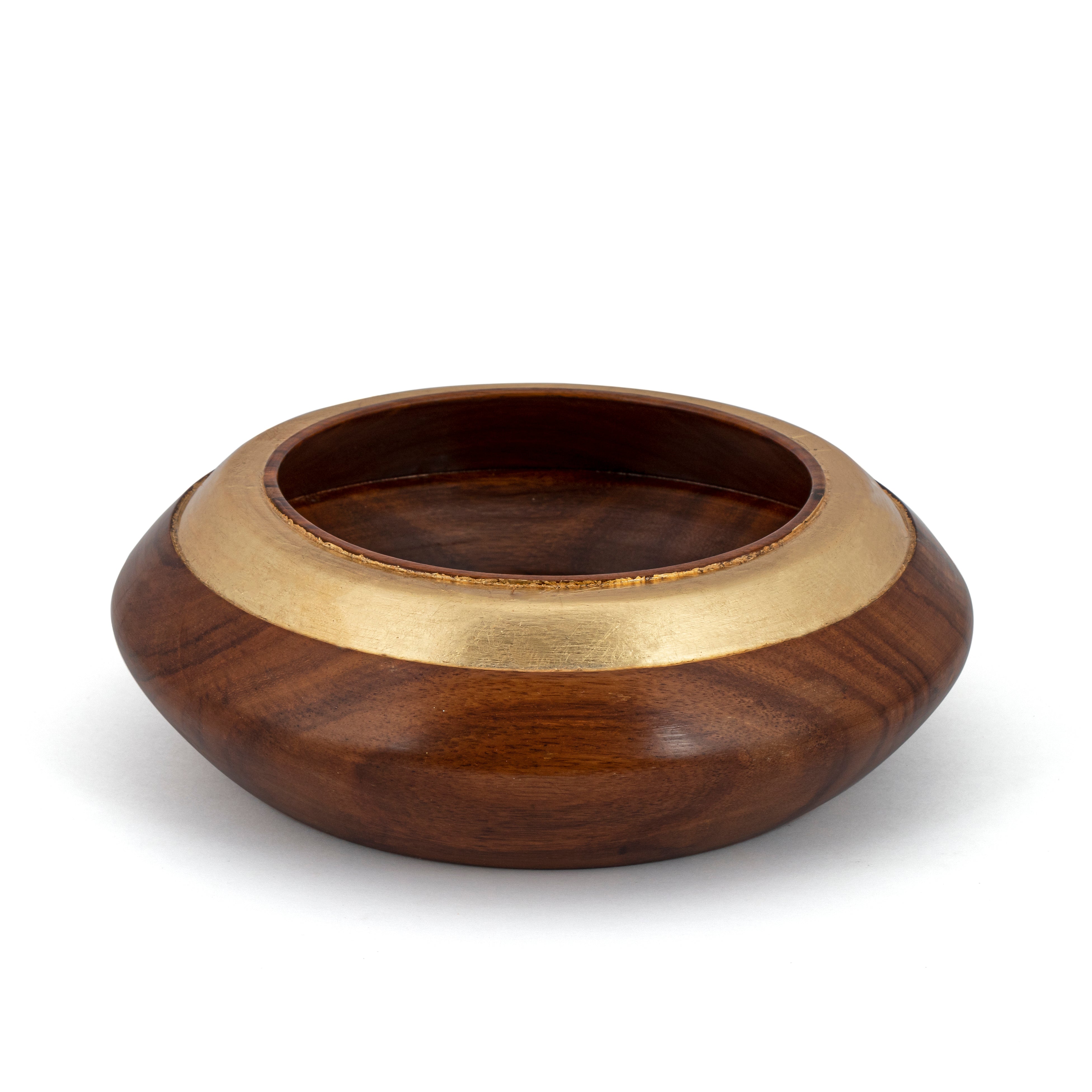 STUDIO TRATAKA Brown - Rosewoodgold Bowl - Large
