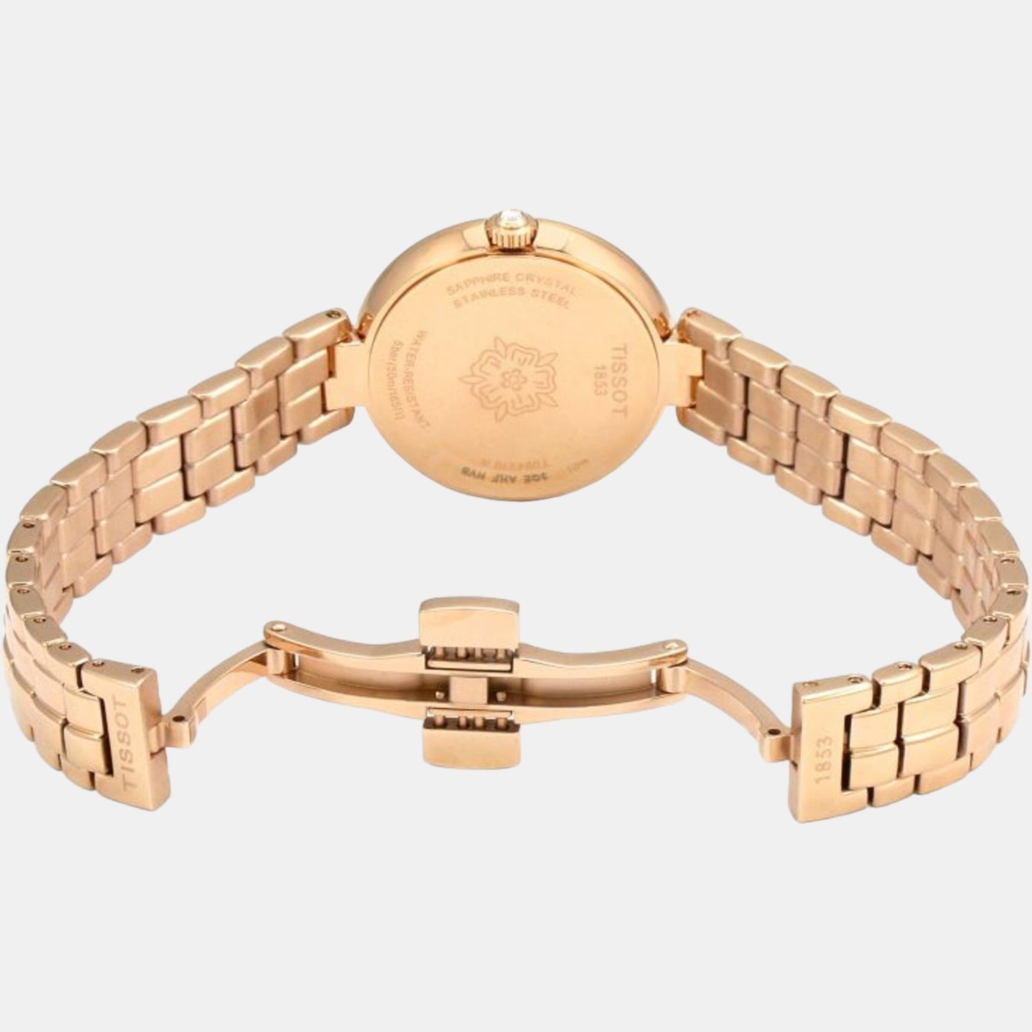 Tissot Flamingo Women Quartz Mother Of Pearl Dial Analog Stainless Steel Watch T0942103311101 - view 5