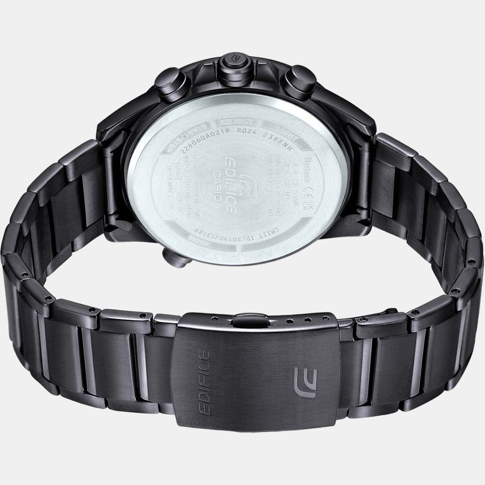 Casio Edifice Men Quartz Black Dial Analog-Digital Stainless Steel Watch EX547 - view 4