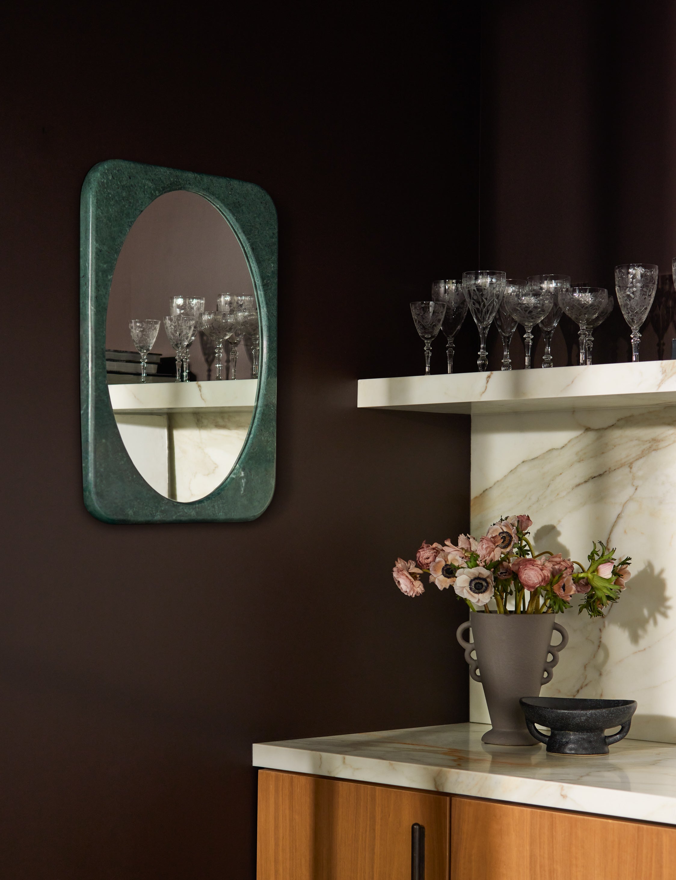 Lulu and Georgia Arista Mirror – Green - view 2