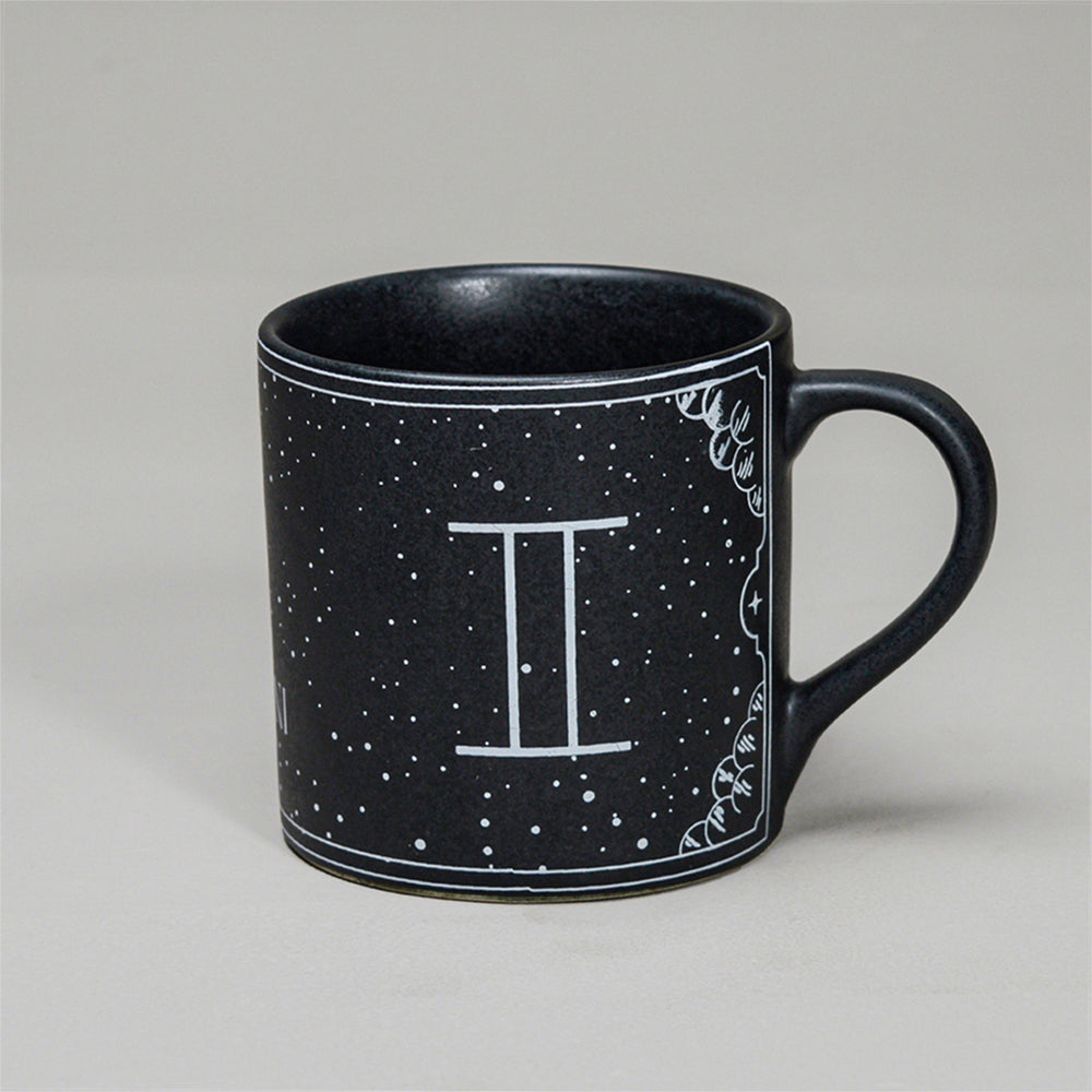 ALMIRO TREE Black - Ceramic Sunsign Theme Coffee Mug Cancer (350ml)
