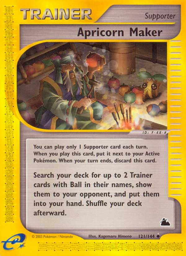 Uncommon ecard3-121 non-holo – Pokémon Apricorn Maker - 121/144 - Uncommon [ecard3-121] [Non-Holo] - Apricorn Maker - 121/144 - Uncommon