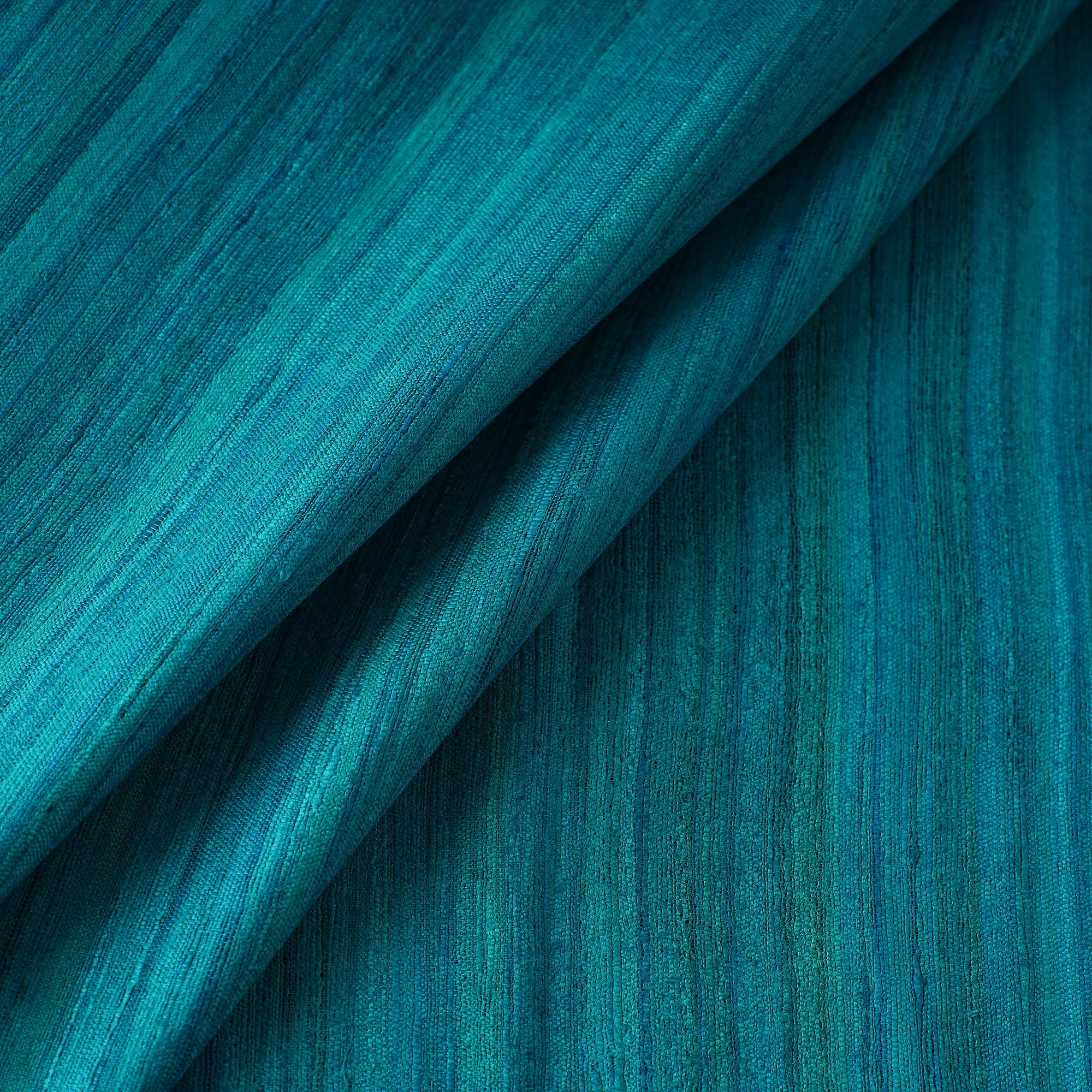 ITOKRI CRAFTS INITIATIVE Blue - Authentic Handwoven Tussar Silk Bhagalpuri Fabric 15 - view 2