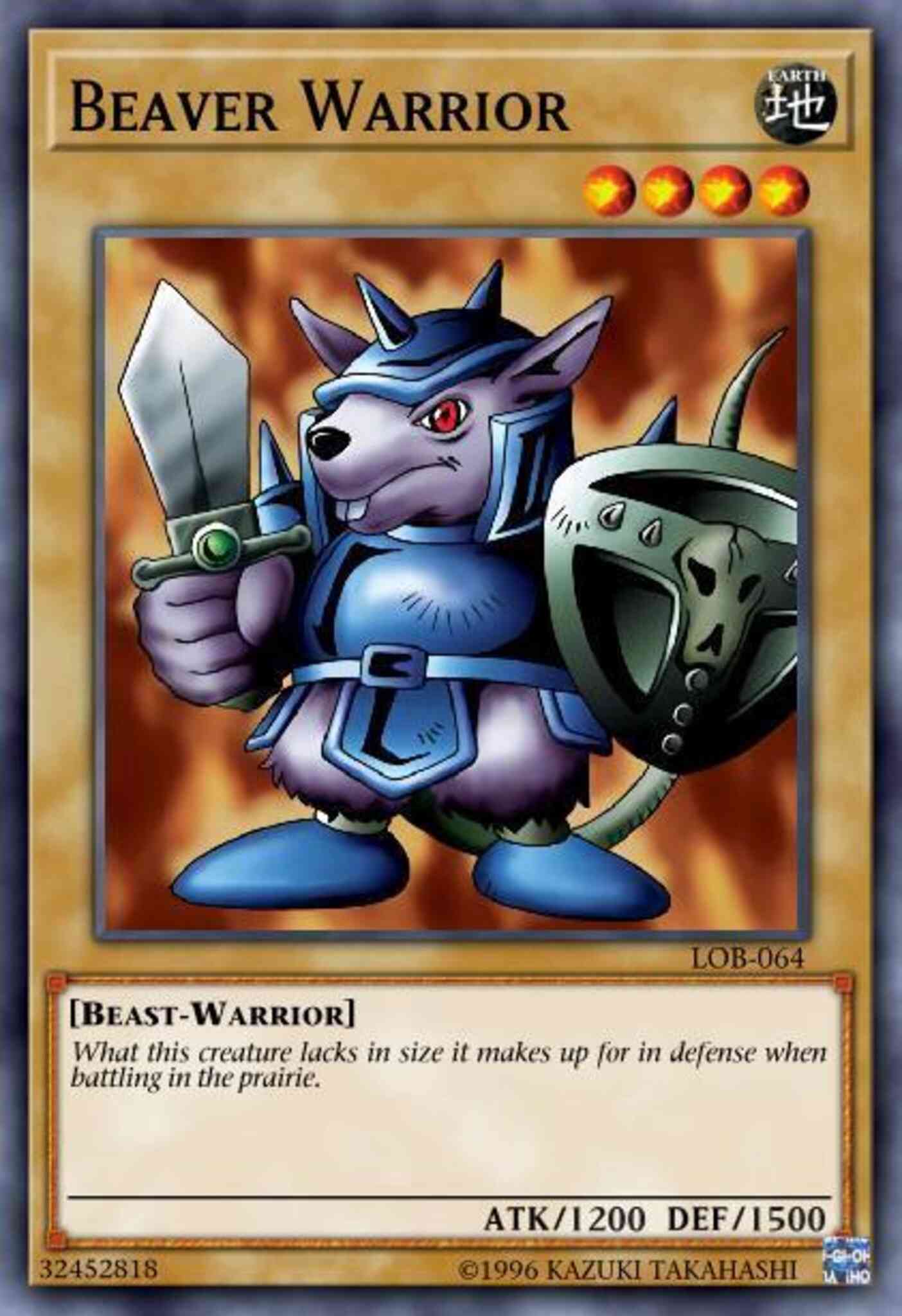 Yu-Gi-Oh! Beaver Warrior - DB1-EN121 - Common - Unlimited