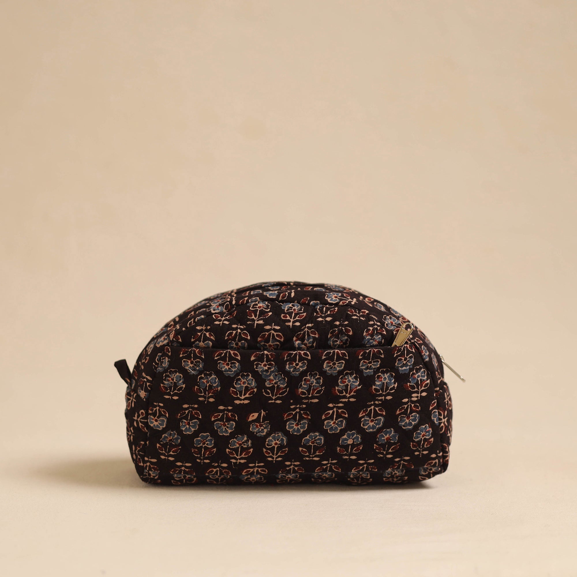 NOORI BAZAR Black - Handcrafted Cotton Quilted Cosmetic Pouch 07 - view 2