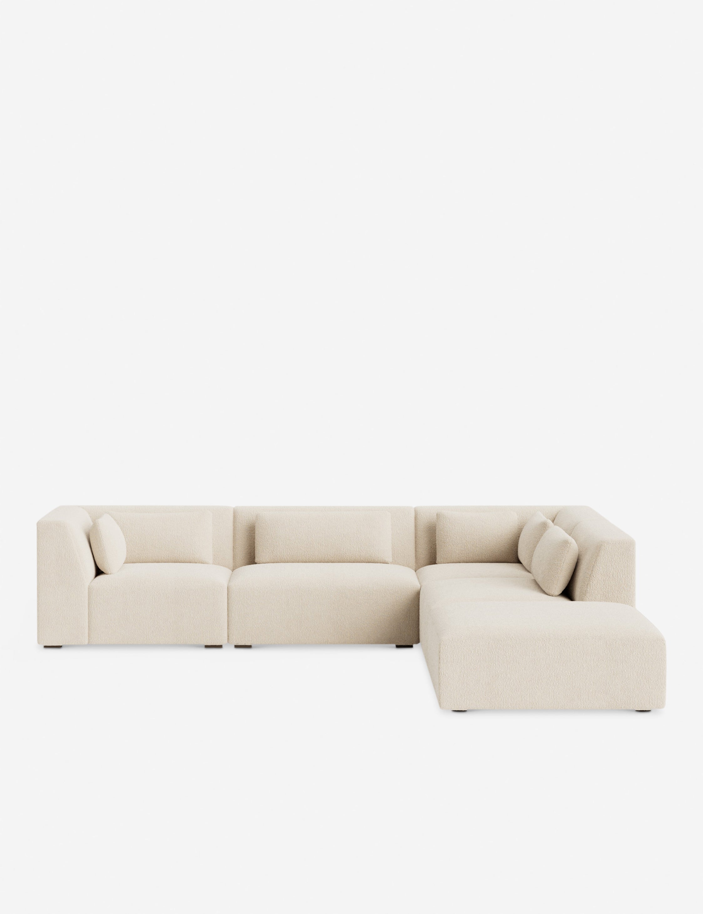 Lulu and Georgia Koh Modular Sectional Sofa With Ottoman