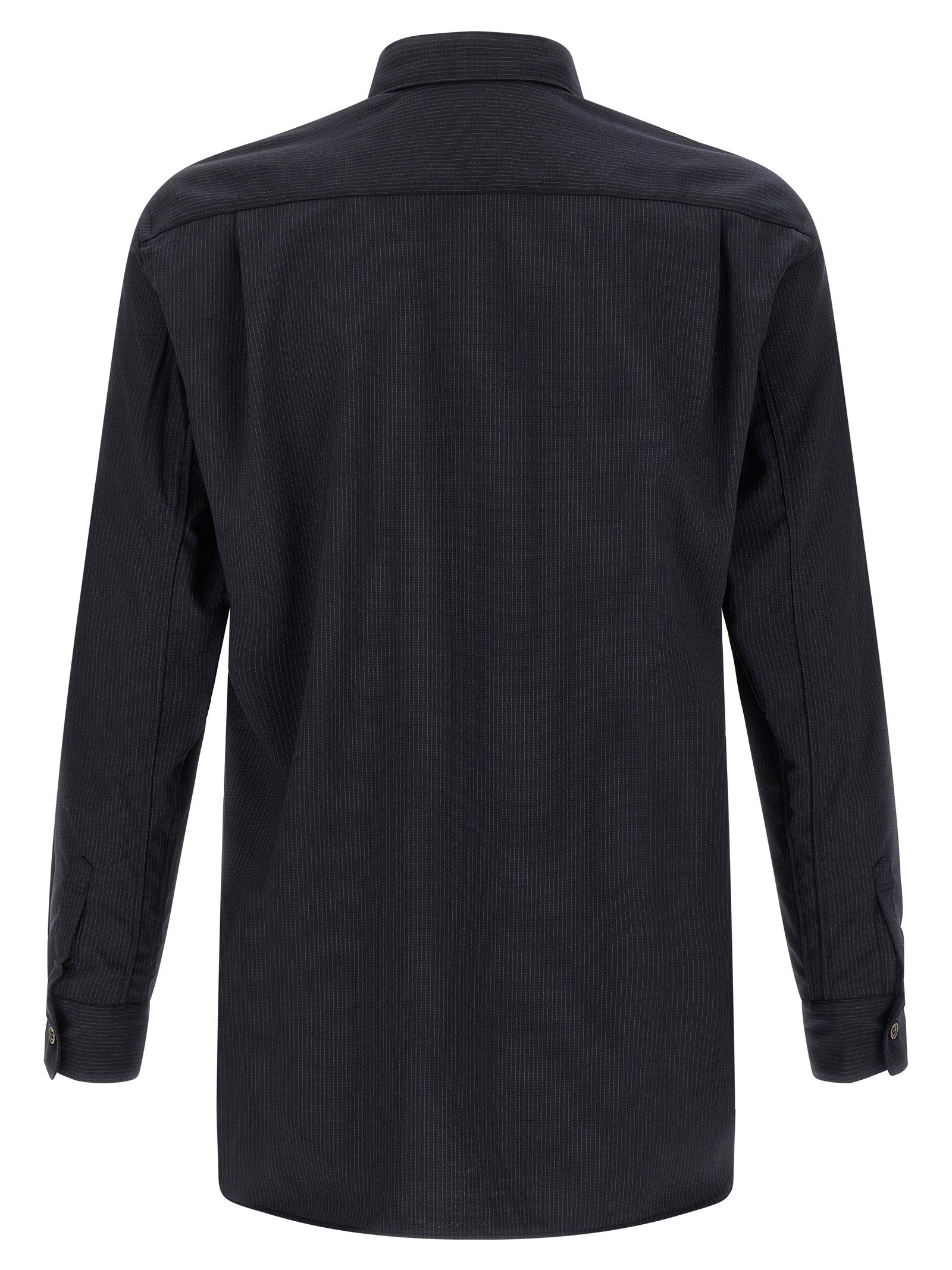 Comme Des Garcons Shirt Pinstriped Shirt – 70% polyester, 30% wool - view 2