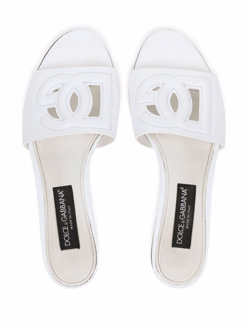 Dolce & Gabbana Sandals WHITE – 100%Calf Leather - view 4