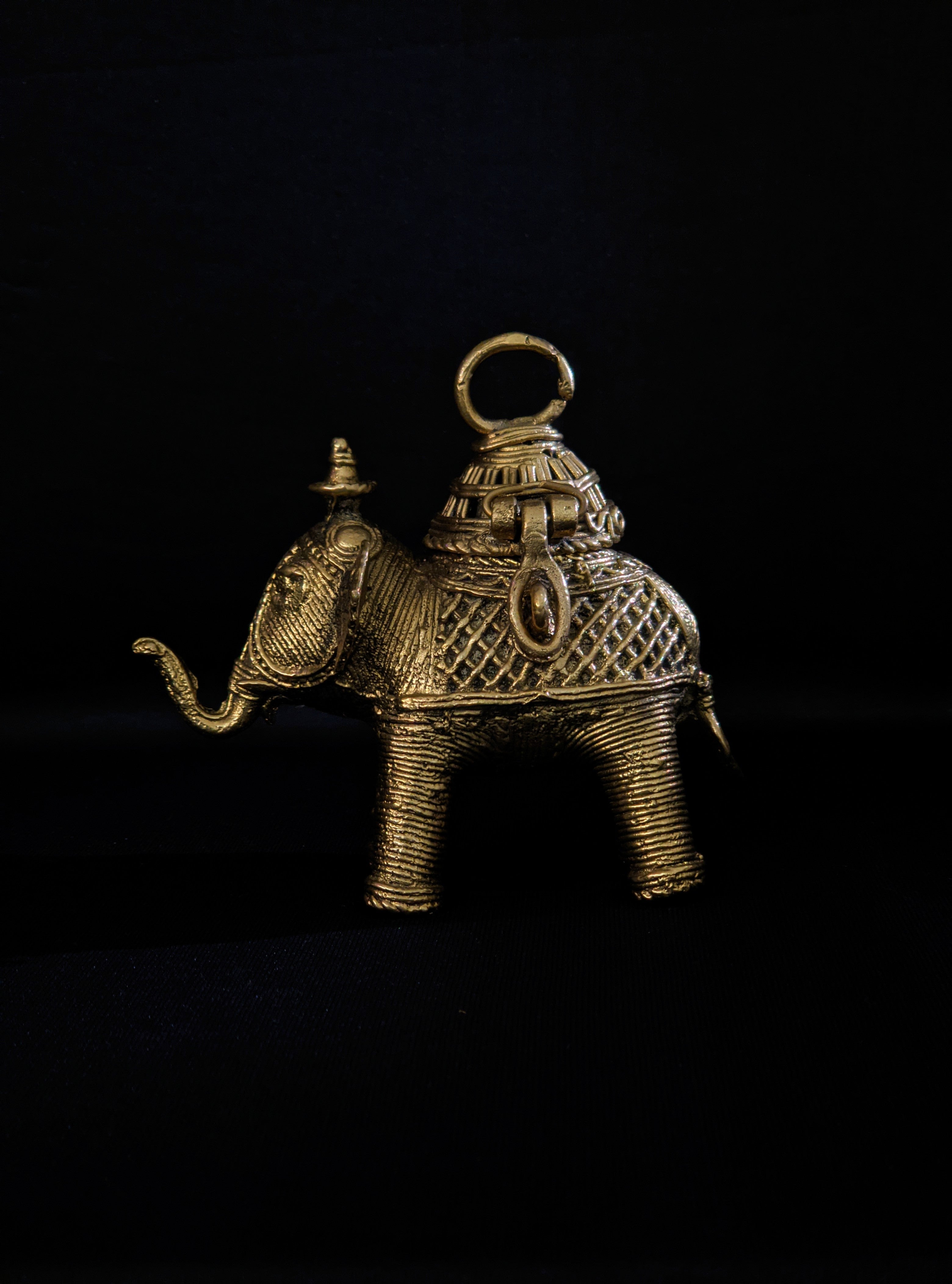 IndianVillèz Brass Dhokra Elephant Box - view 2