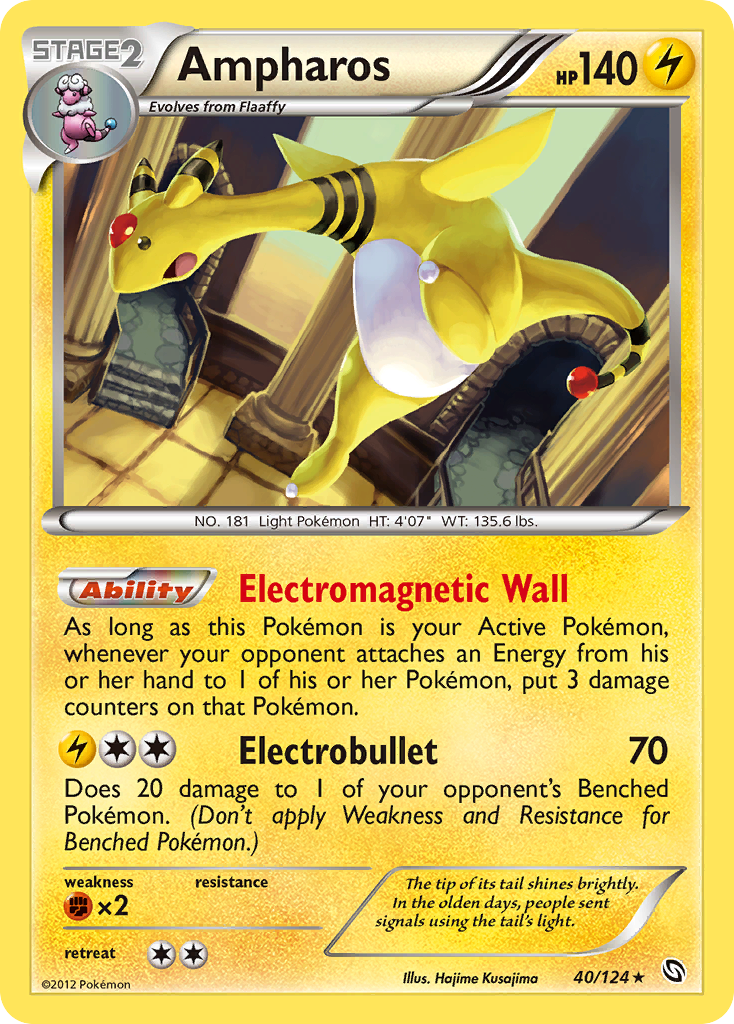 Rare holo bw6-40 – Pokémon Ampharos - Cosmo Holo - 40/124 - Rare Holo [bw6-40] [Holo] - Ampharos - Cosmo Holo - 40/124 - Rare Holo