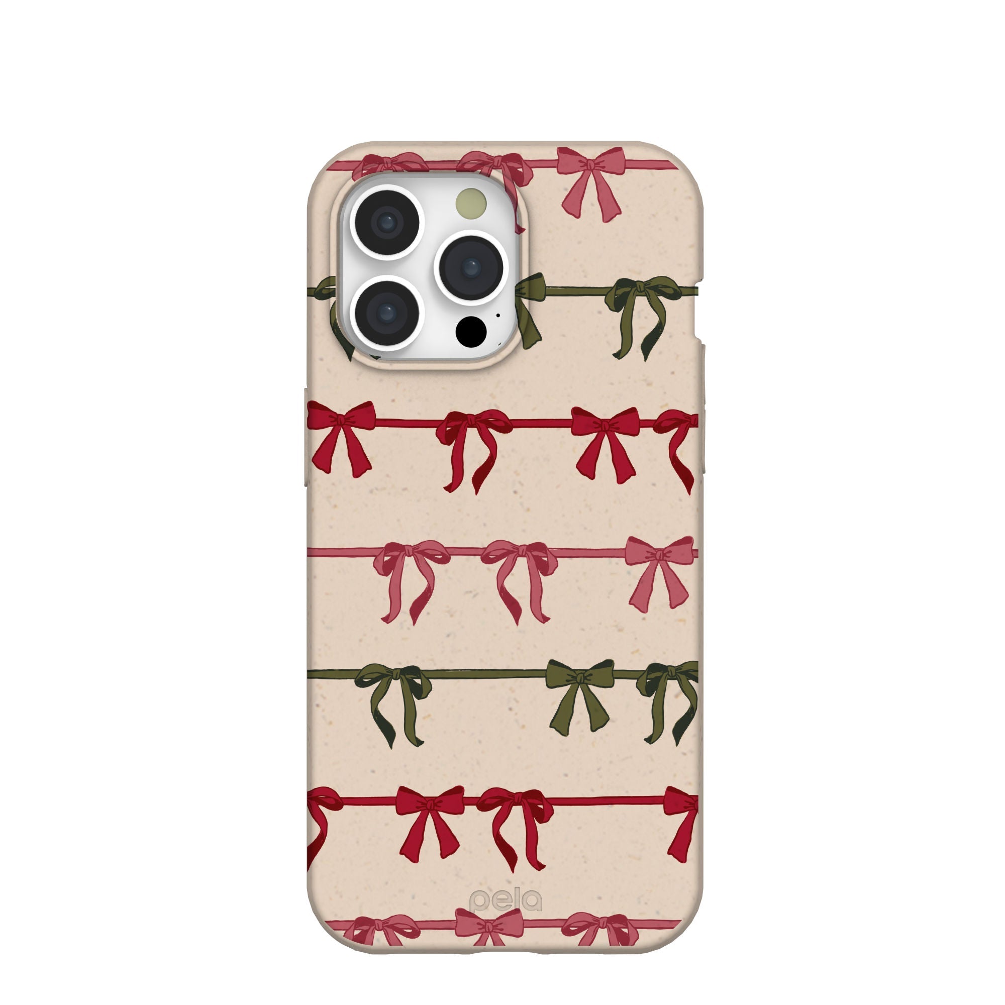 Pela Case Seashell Holiday Bows iPhone 15 Pro Max Case