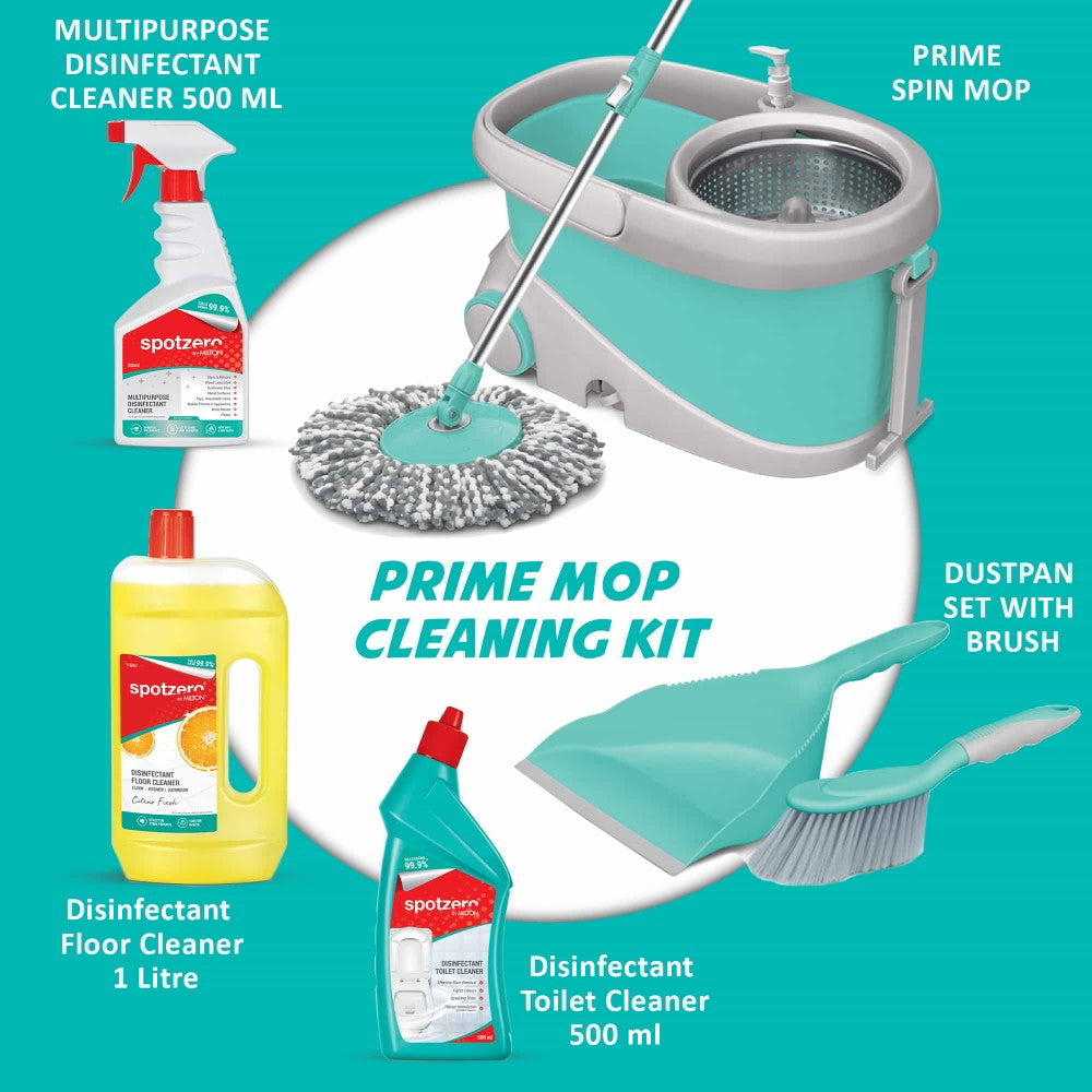Prime Mop Cleaning Kit (Spotzero by Milton) – Aqua Green - view 4
