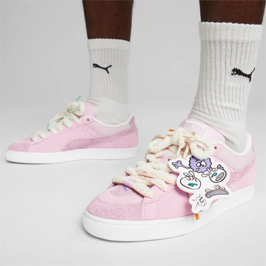 Puma | 8ENJAMIN SUEDE { PINK/WHITE - view 3
