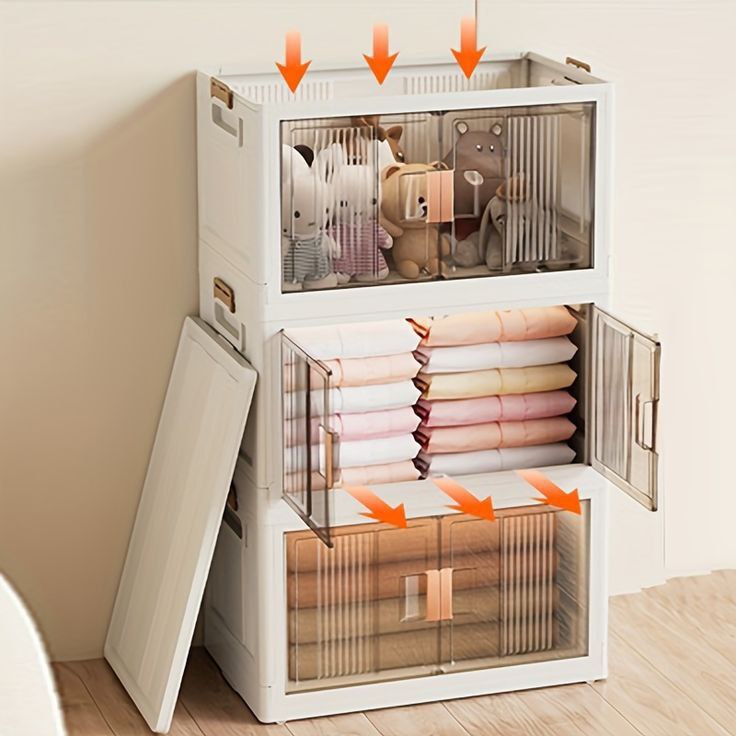 Catterton Large Foldable Storage Cabinet Boxes {High Quality}????️ - view 4