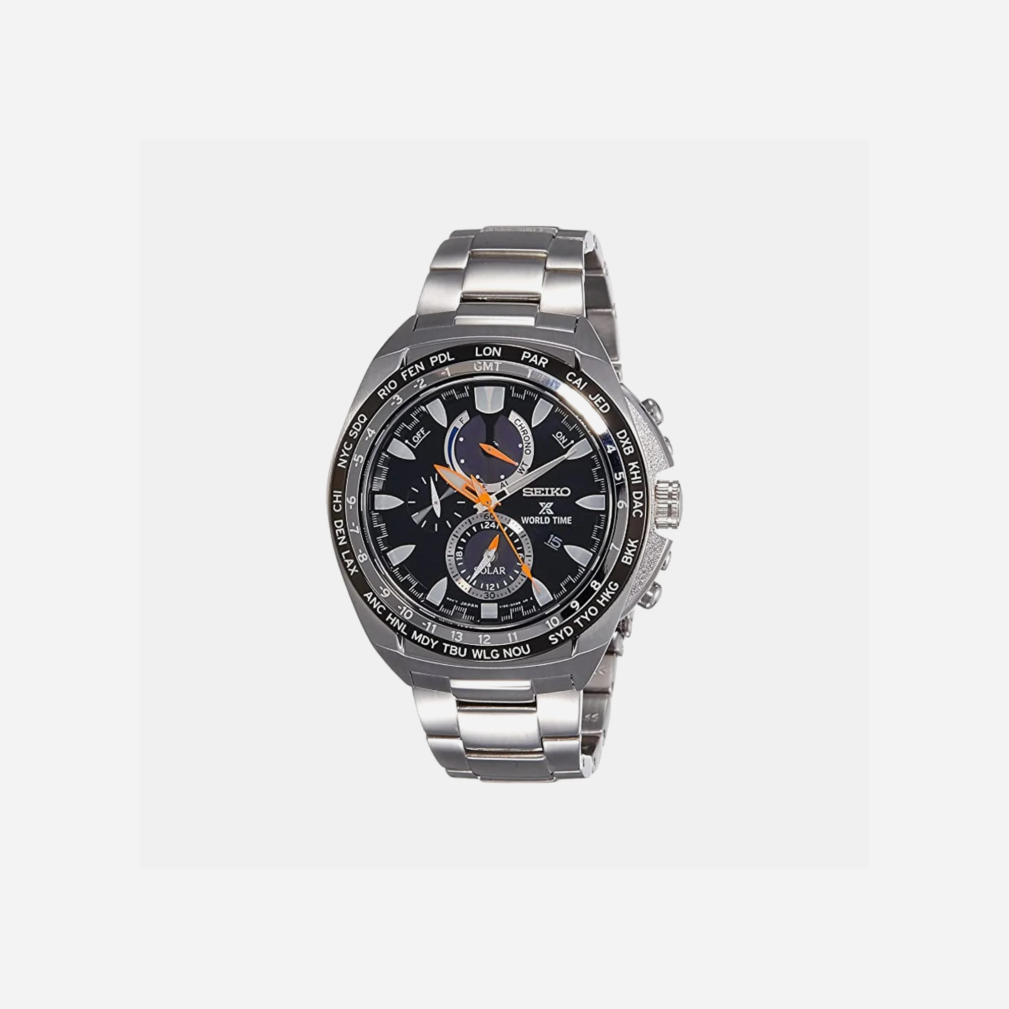 Seiko Prospex World Time Solar Chronograph Men's