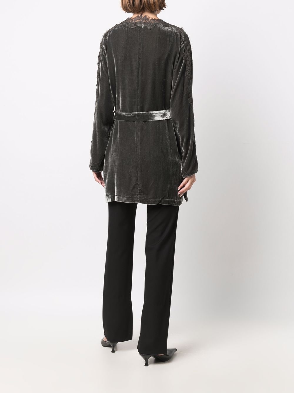 Gold Hawk Velvet long duster – Rayon 80%, Silk 20% - view 4