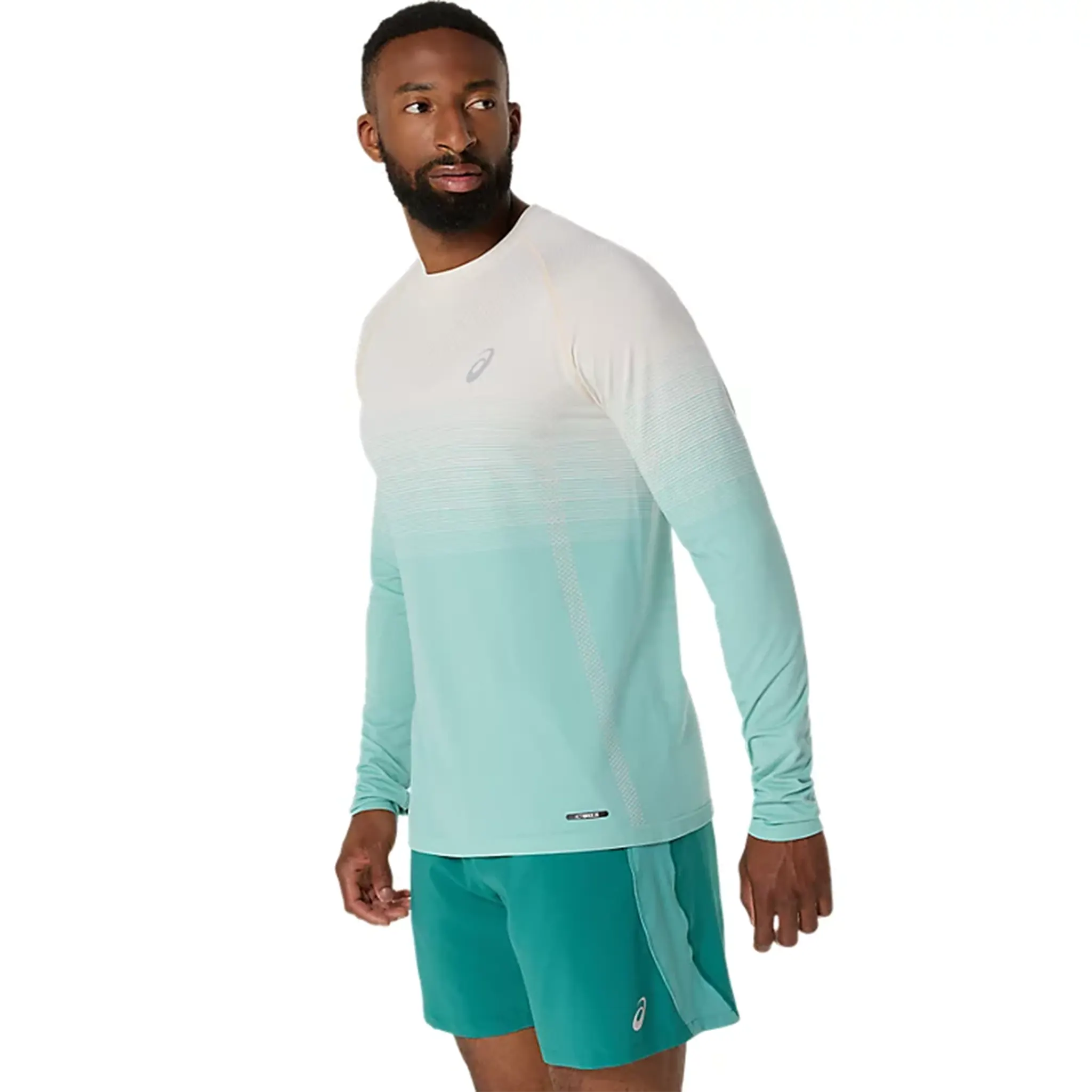 ASICS Seamless L/S Birch Oasis Green T Shirt - view 3