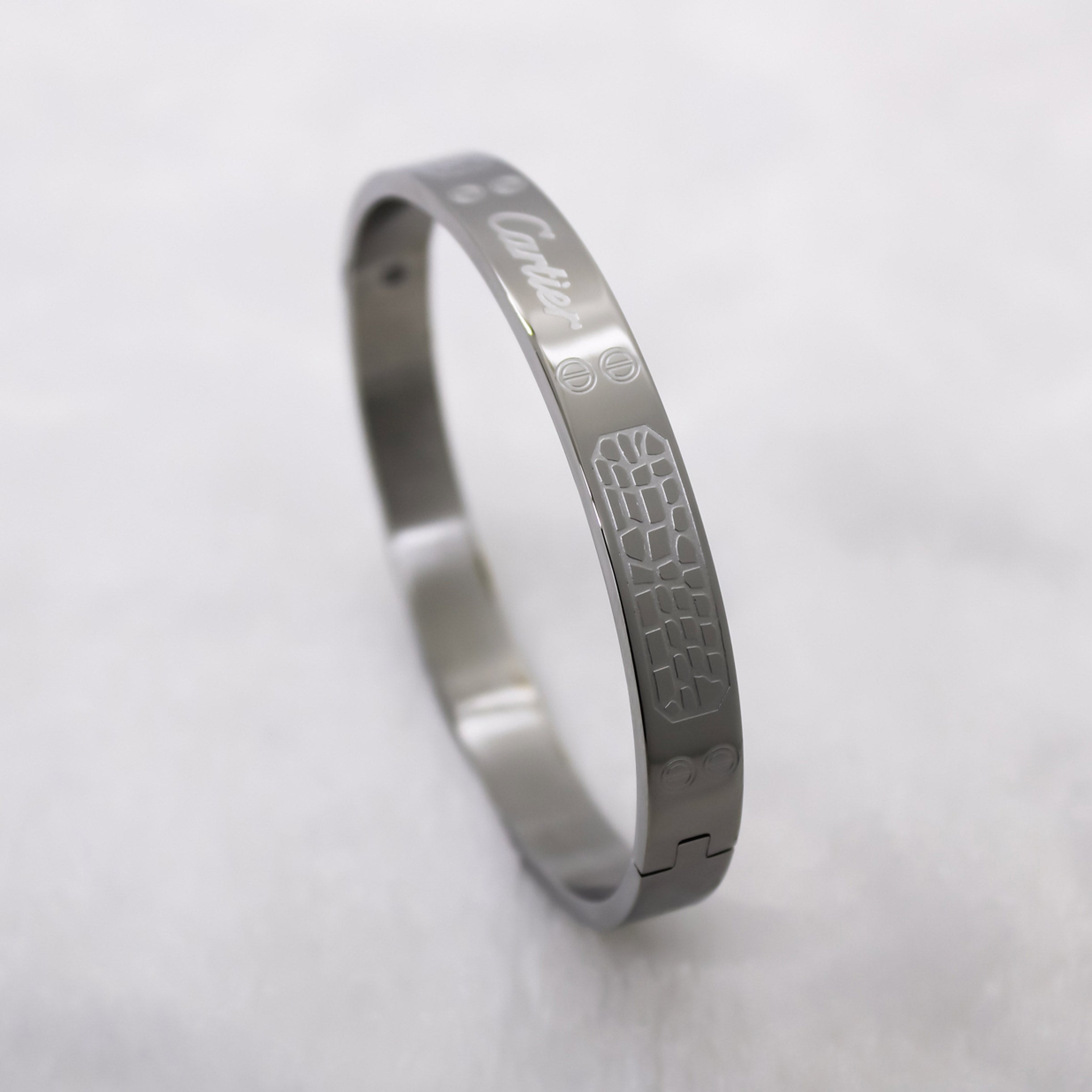 Branta Premium Stone Wall Silver Men's Kada Bracelet