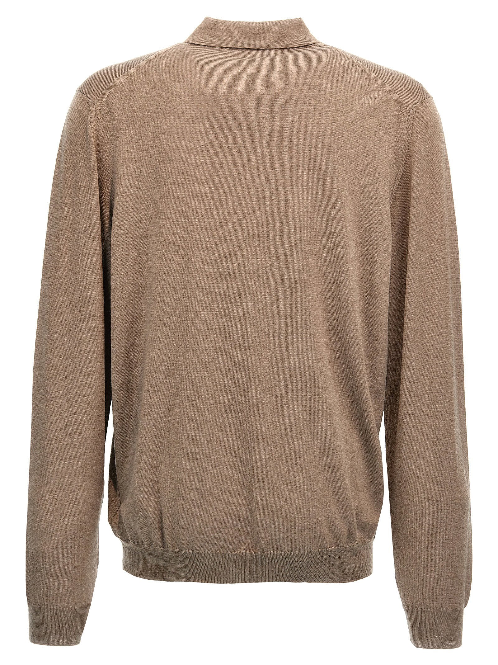 Zanone Wool Polo Shirt - view 2