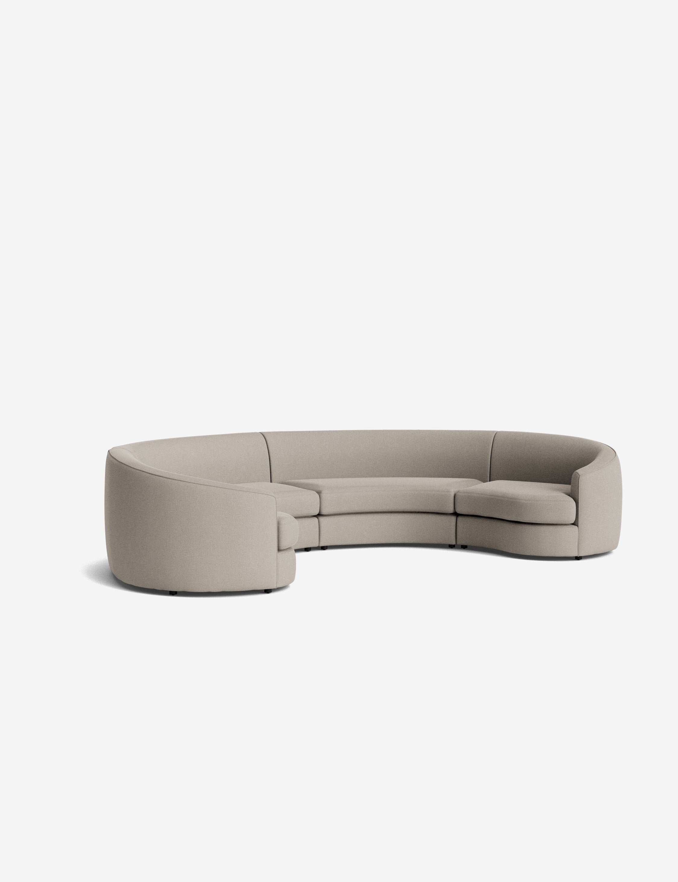 Lulu and Georgia Imada Modular Curved Sectional Sofa - view 179