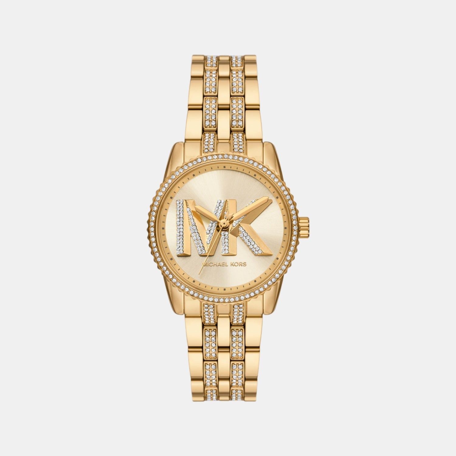 Michael Kors Bryant Women Quartz Gold Dial Analog Stainless Steel Watch MK7540