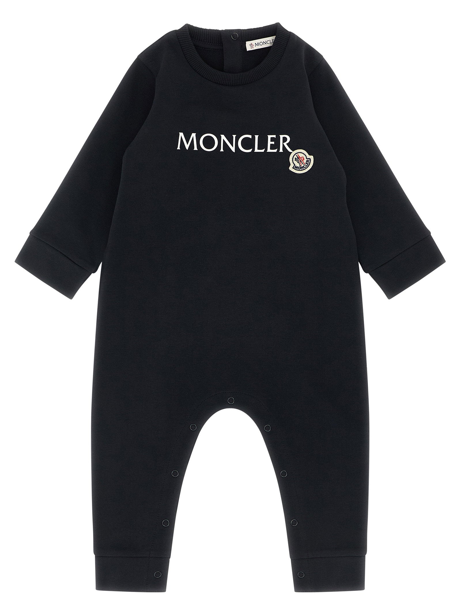 Moncler Enfant Logo Jumpsuit – 95% cotton, 5% elastane