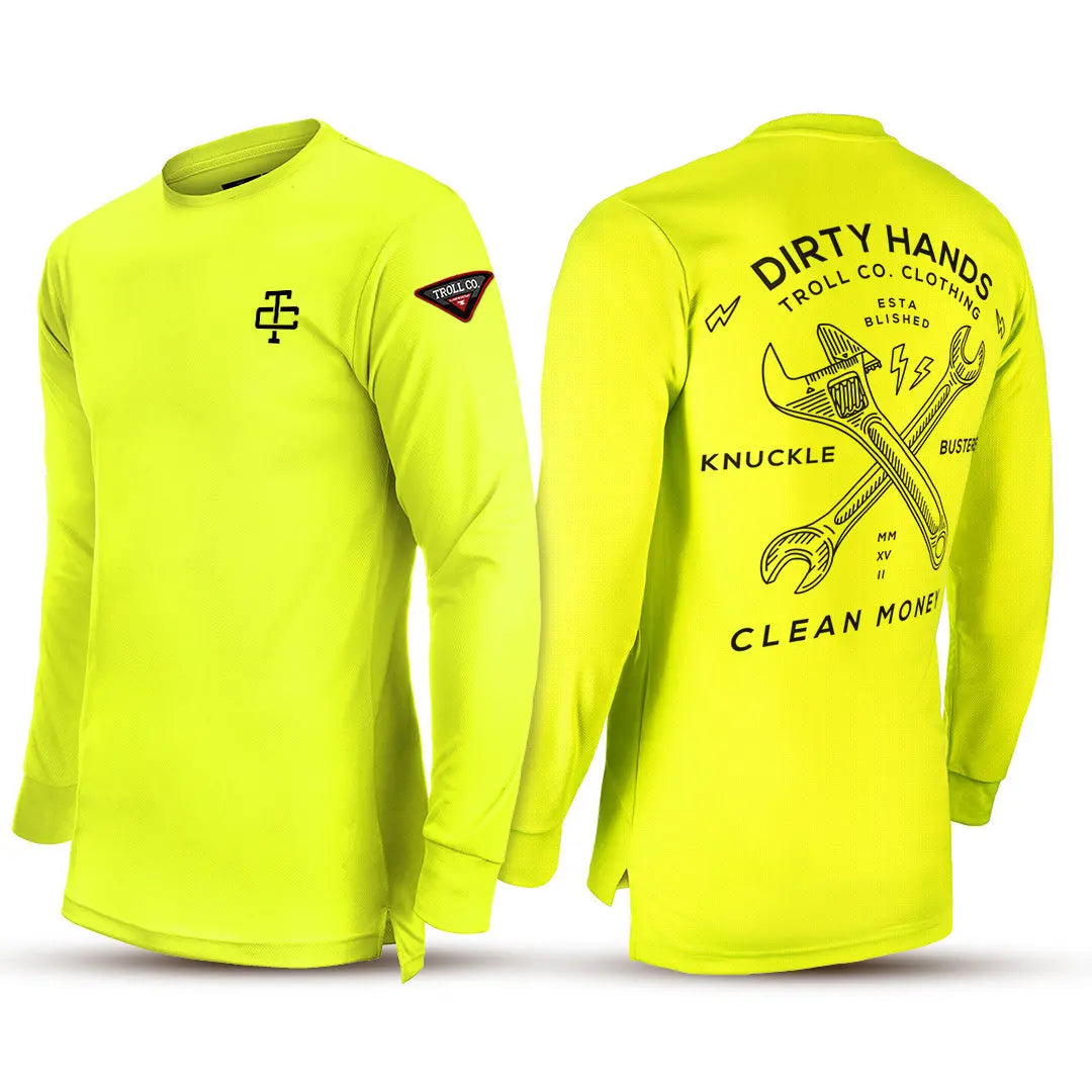 Radial Twisting Wrenches Long Sleeve – Bright Lime