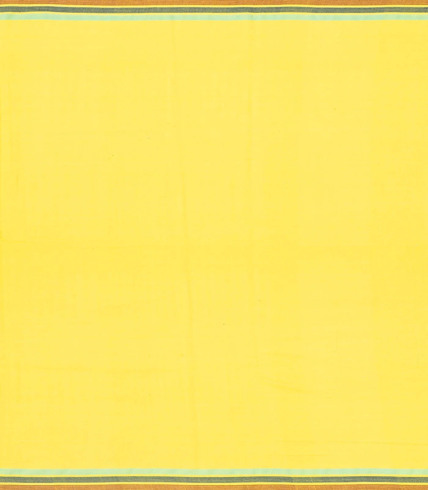 RmKV Lemon Yellow Handloom Bhujodi Cotton Saree With Buttas - view 4