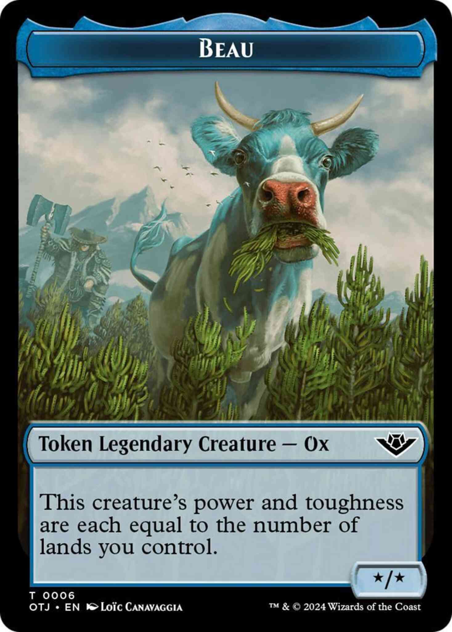 Beau token 06 – Magic Beau Token (06) // Plot Token (20) [Outlaws of Thunder Junction: Tokens] [Non-Foil]