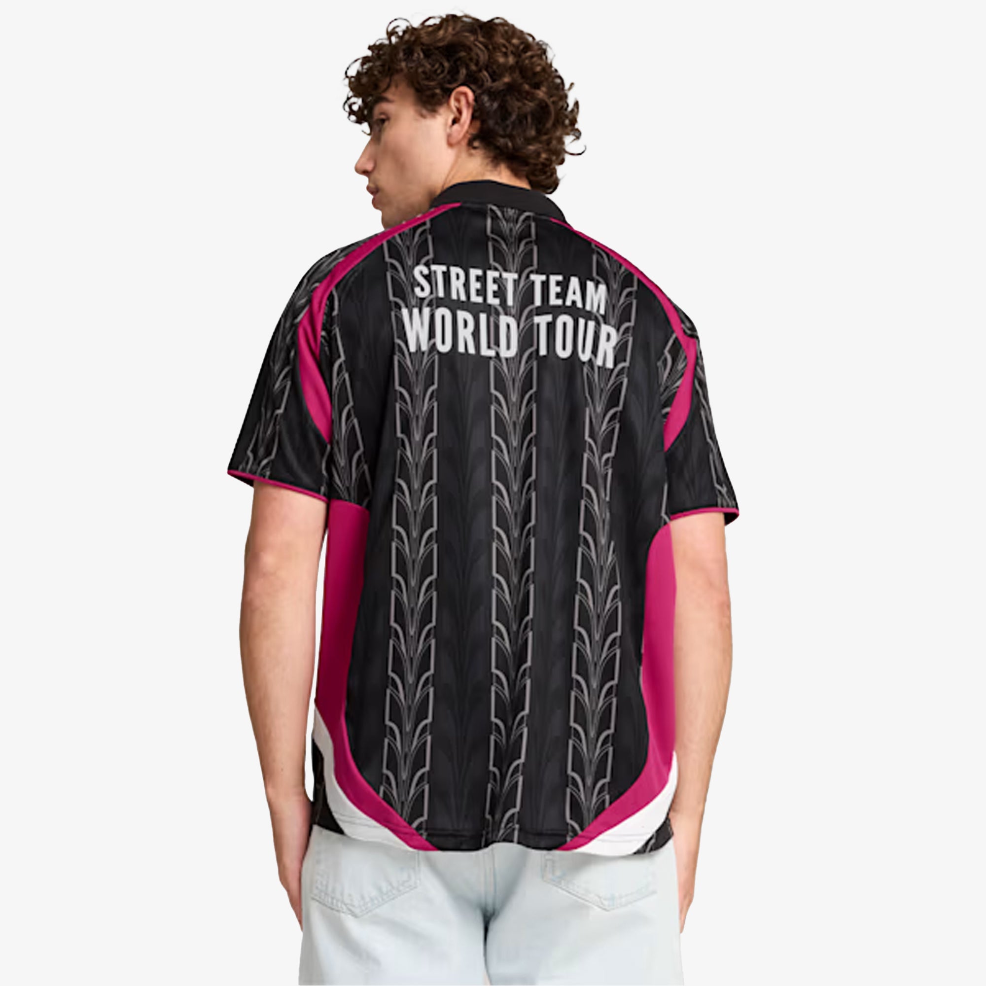 Puma | X Mas Tiempo Relaxed Fit Jersey { Black/pink - view 2