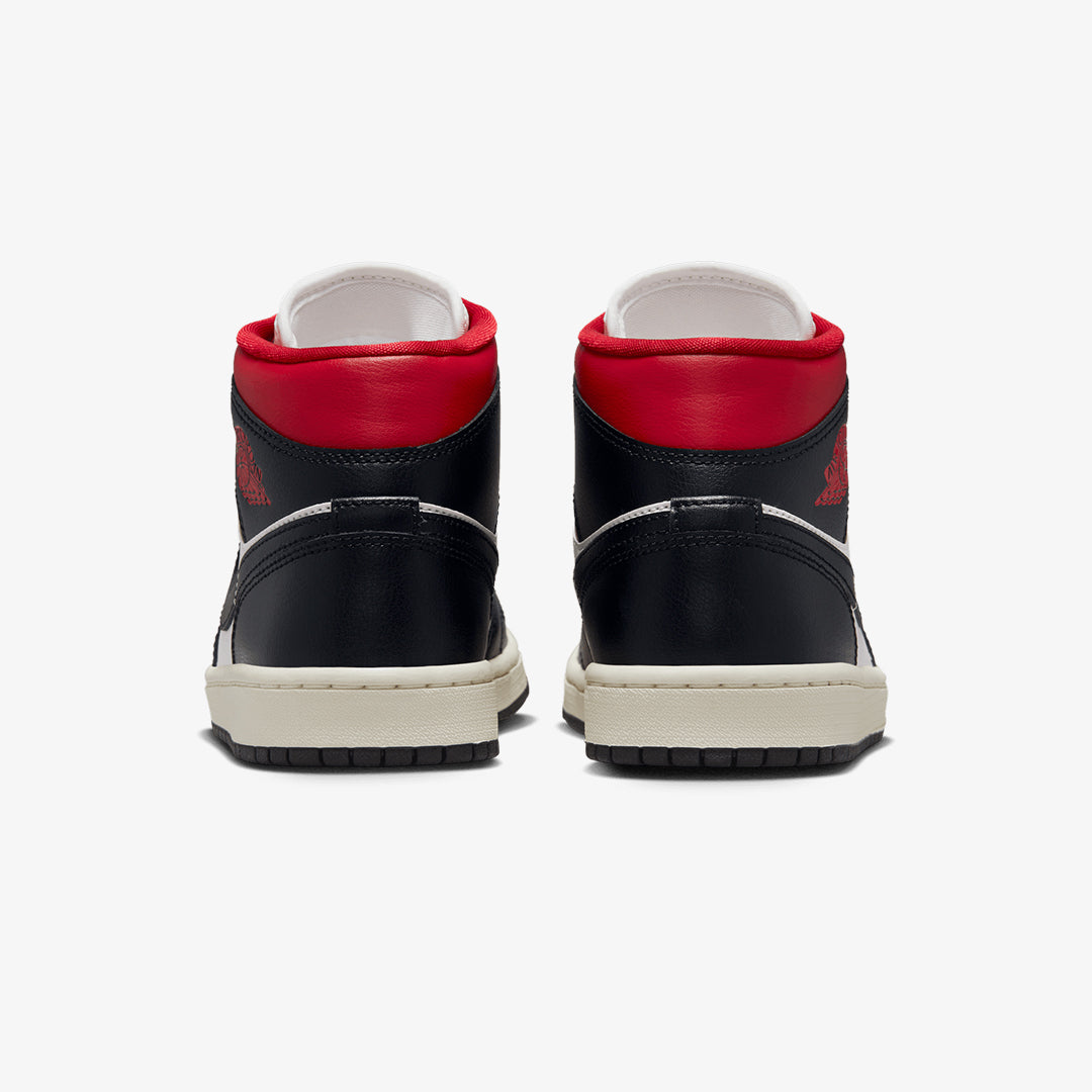Jordan | AIR JORDAN 1 MID 'BLACK/GYM RED-SAIL' - view 2
