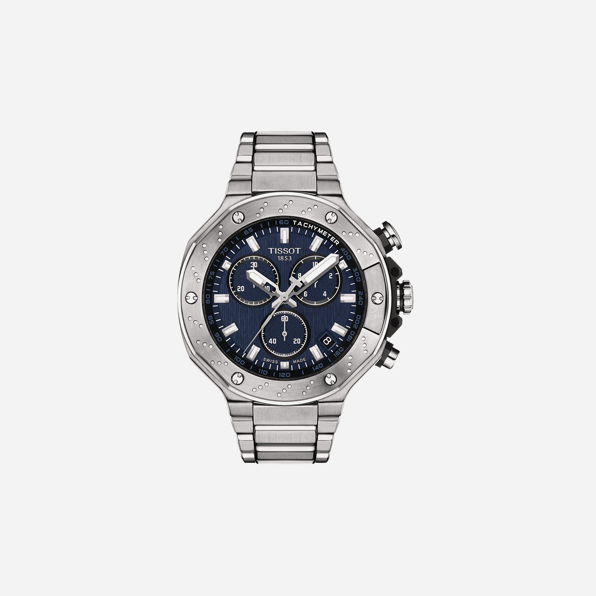 Tissot T-Race Blue Dial 45mm Stainless Steel Quartz Chronograph Watch