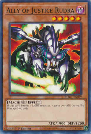 Yu-Gi-Oh! Ally of Justice Rudra - HAC1-EN079 - Common - 1st Edition