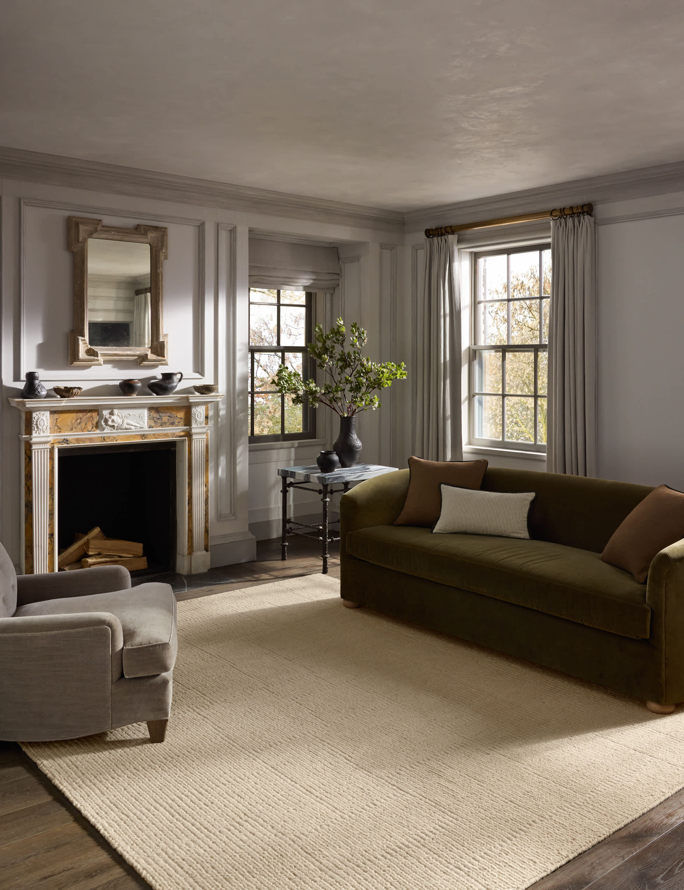 Lulu and Georgia Greenwich Hand-Loomed Wool-Blend Rug by Jeremiah Brent x Loloi - view 26