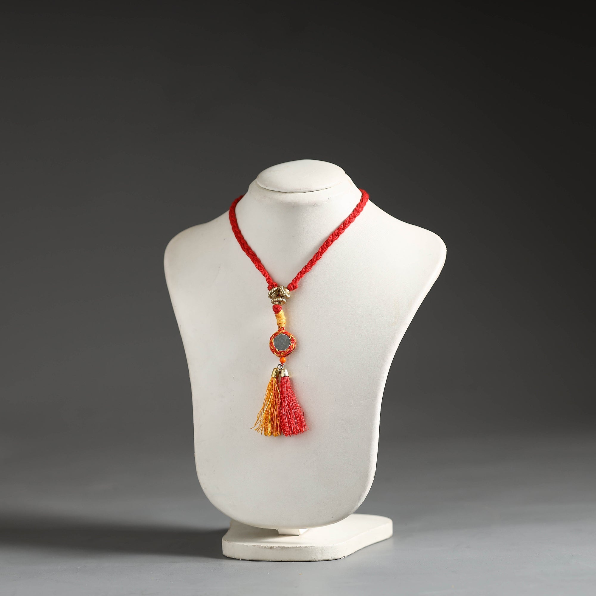 Mirror threadwork necklace – DIVINE GUIDANCE CREATIONS Handmade Mirror & Threadwork Necklace 51