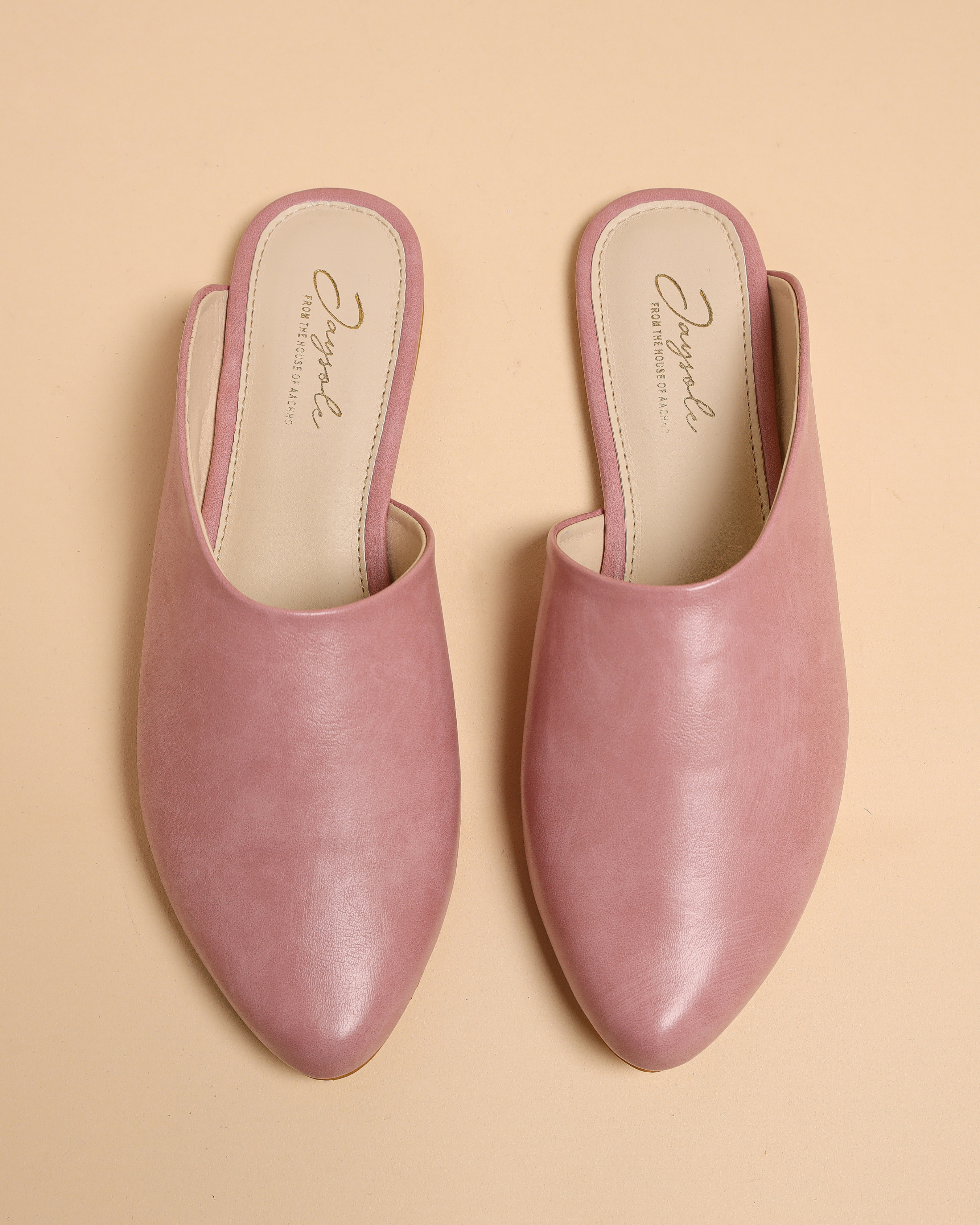 Aachho Cradle Pink Leather Mules - view 7
