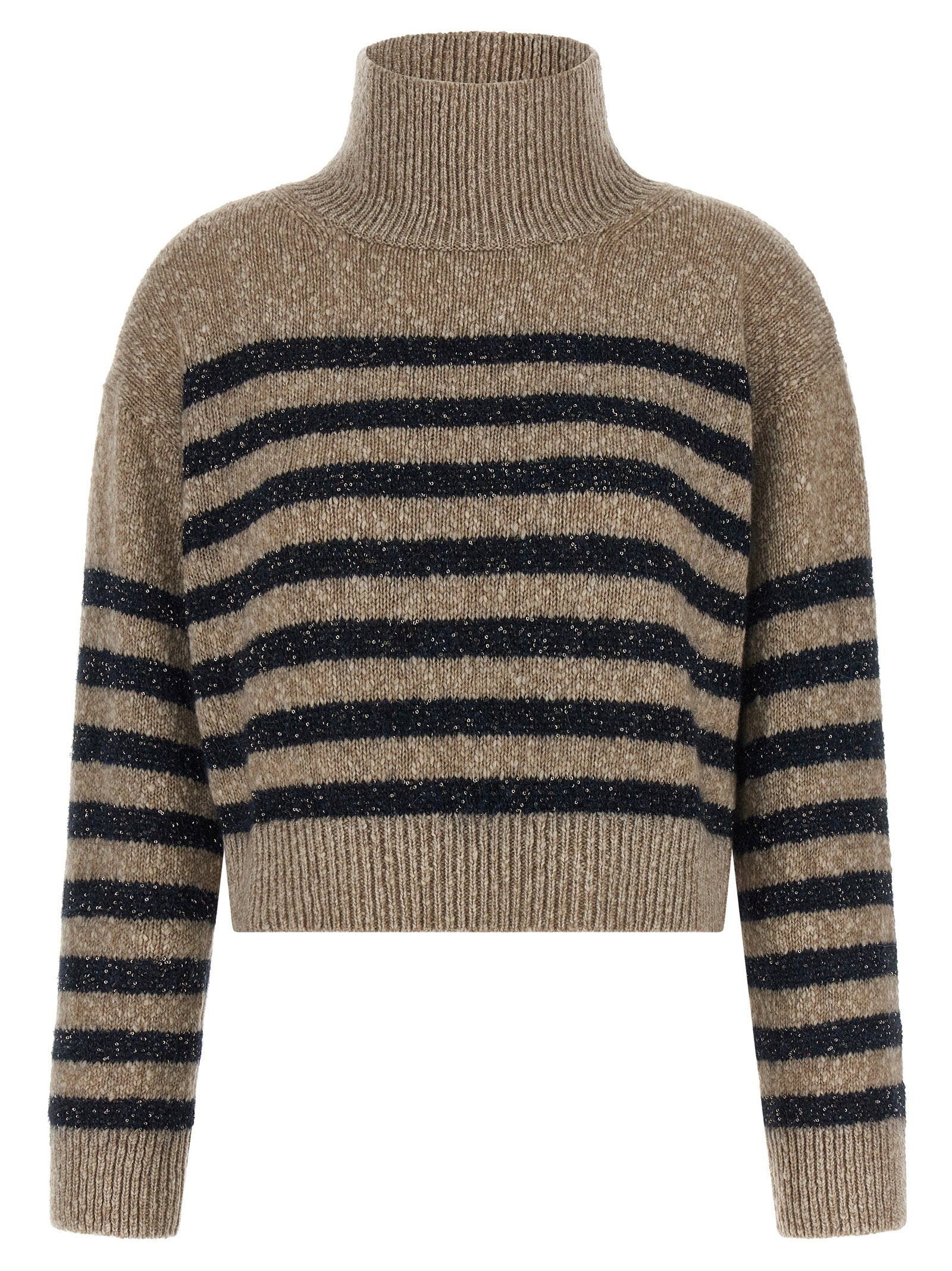 Brunello Cucinelli Dazzling Stripes Sweater – 55% wool 45% cachemire